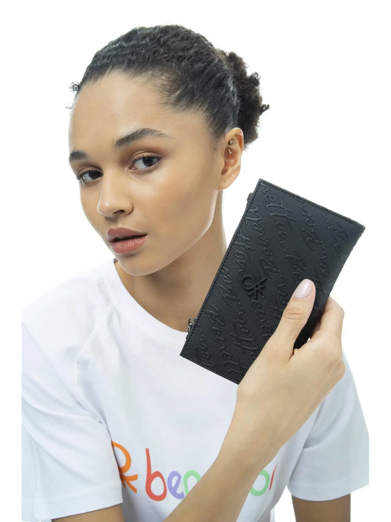 Benetton Yazılı Büyük İnce Cüzdan BNT988