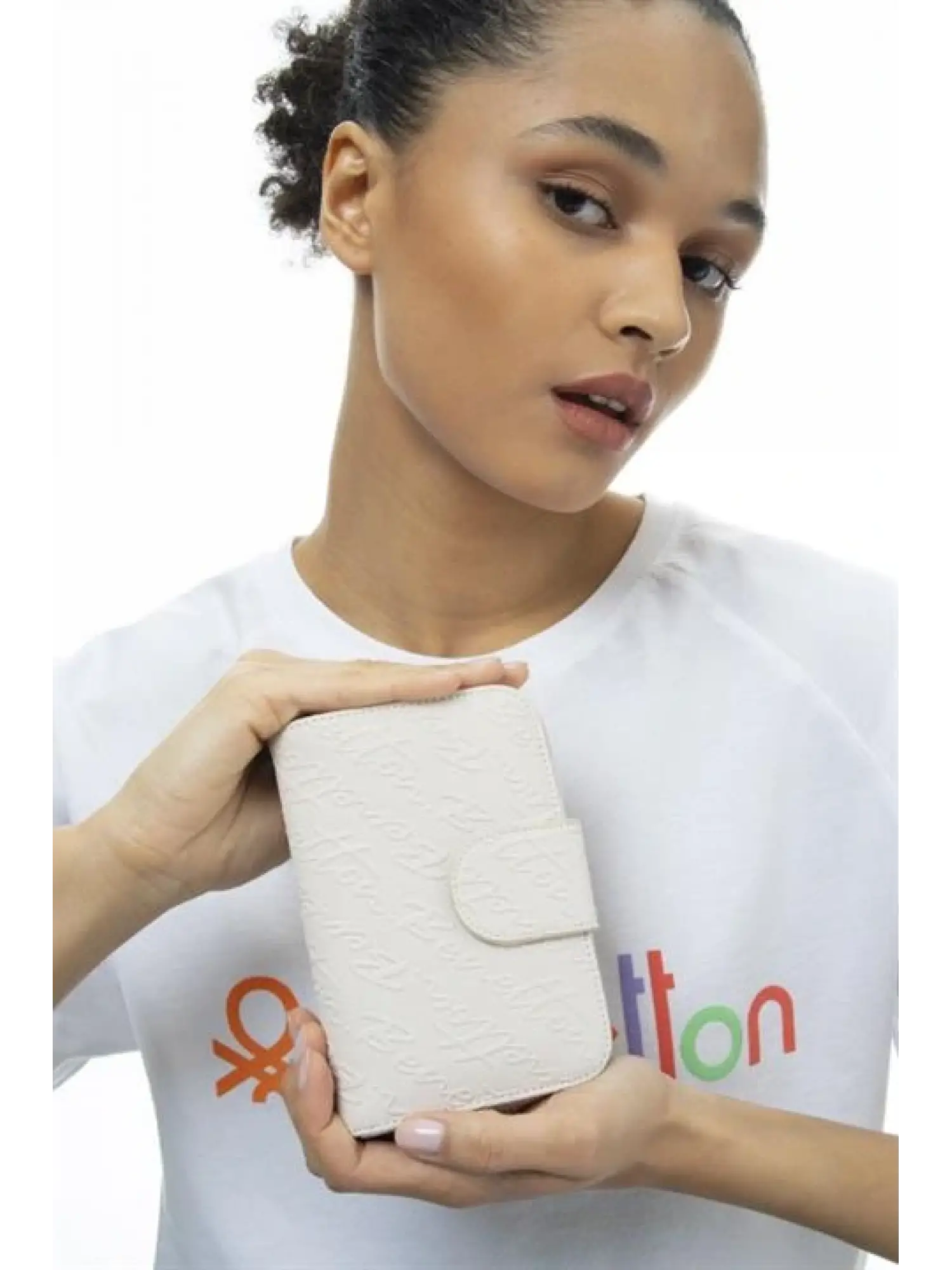 Benetton Yazılı Fermuarlı Cüzdan BNT984