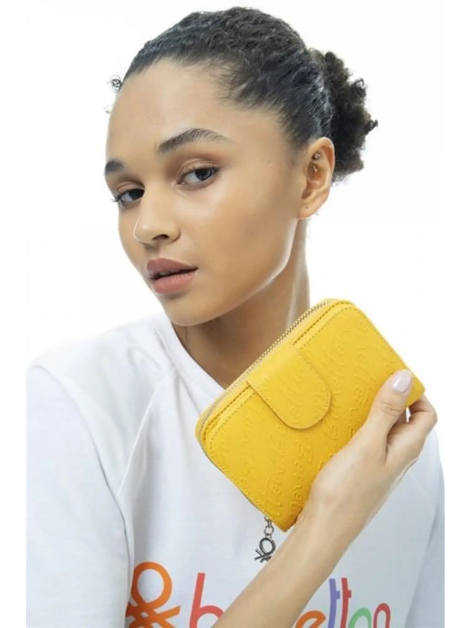 Benetton Yazılı Fermuarlı Cüzdan BNT984