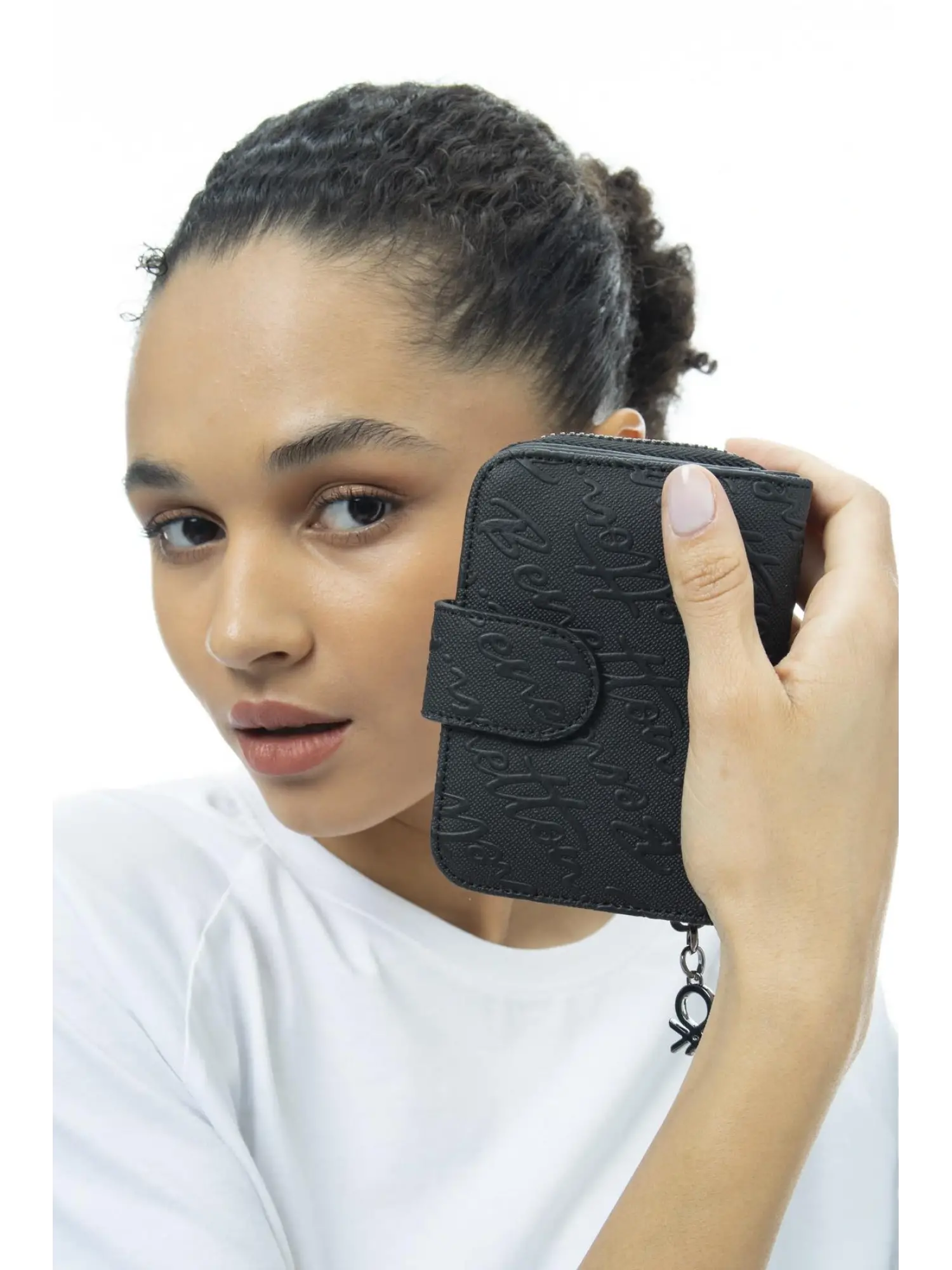 Benetton Yazılı Fermuarlı Cüzdan BNT986