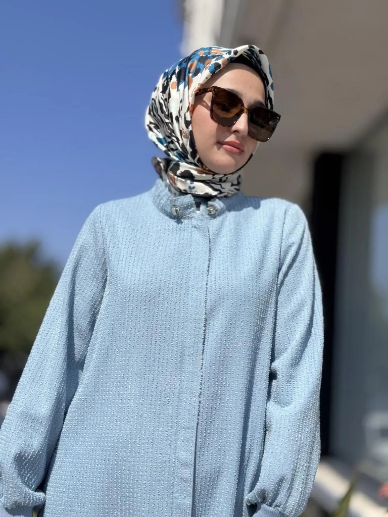 Ghisa Asimetrik Denim Kap G2678