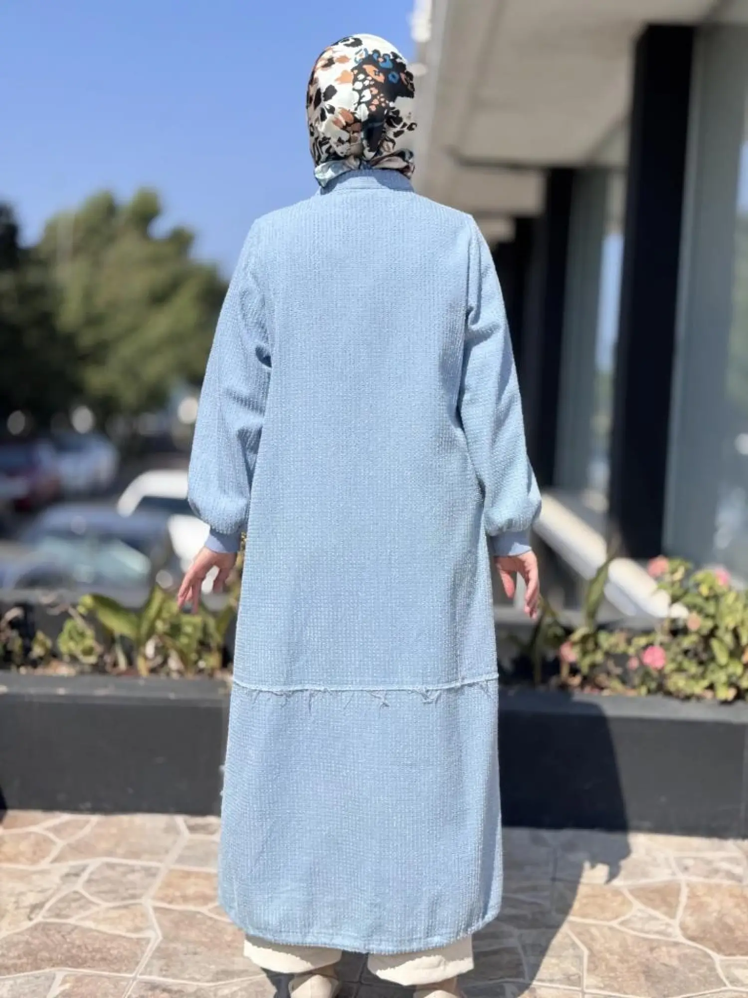 Ghisa Asimetrik Denim Kap G2678