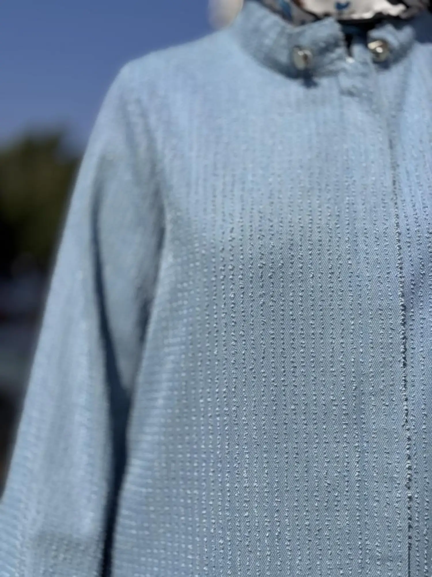 Ghisa Asimetrik Denim Kap G2678