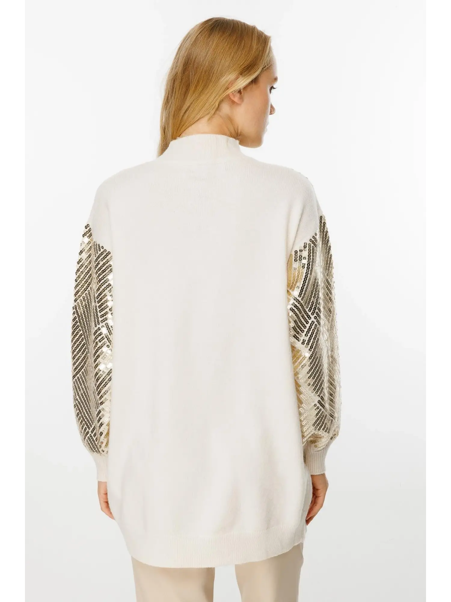 Ghisa Baklava Payet Detaylı Triko Tunik G241519