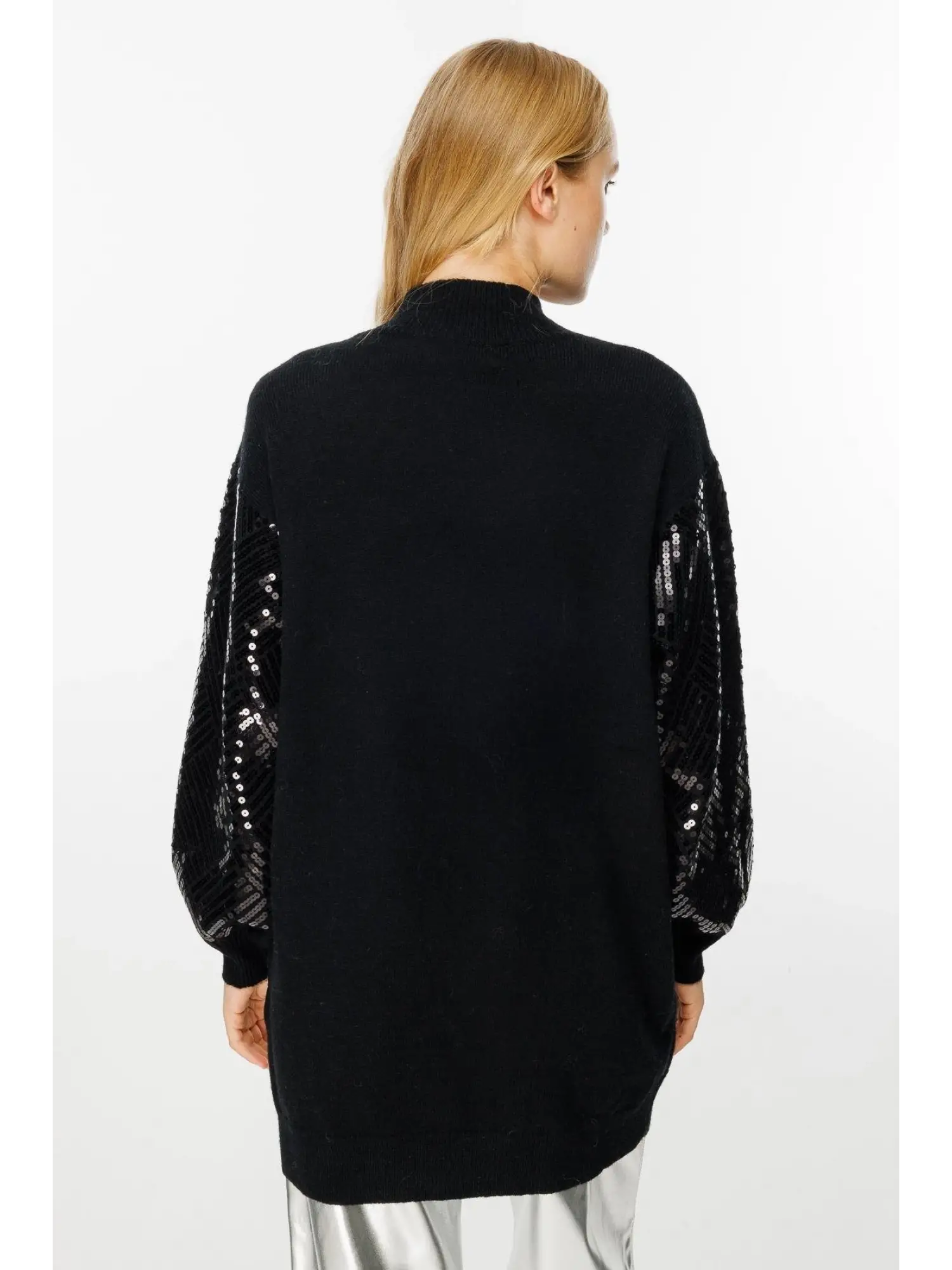 Ghisa Baklava Payet Detaylı Triko Tunik G241519