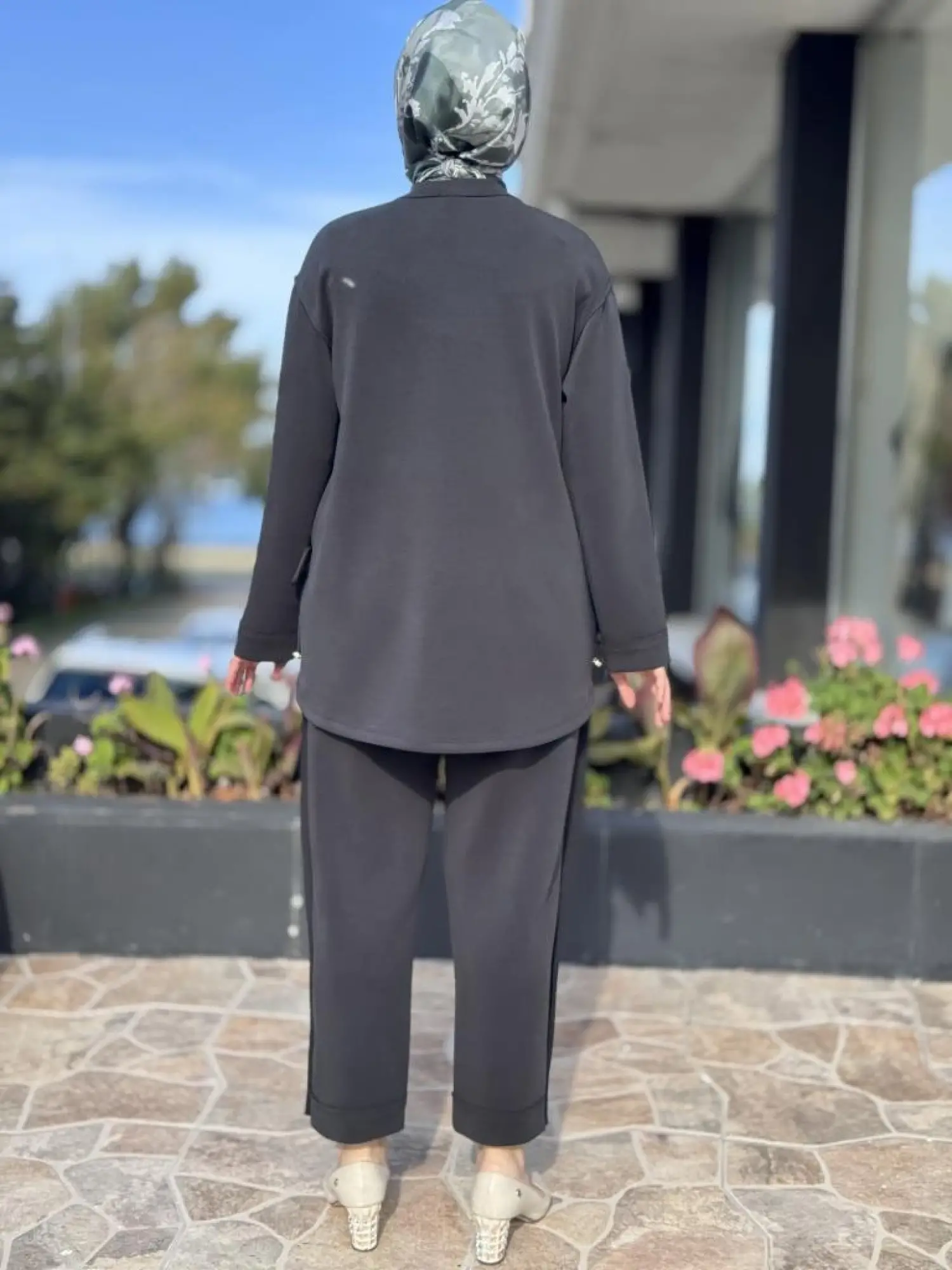 Ghisa Beli Köprü ve Bağcık Detaylı Tunik Pantolon Takım G4122