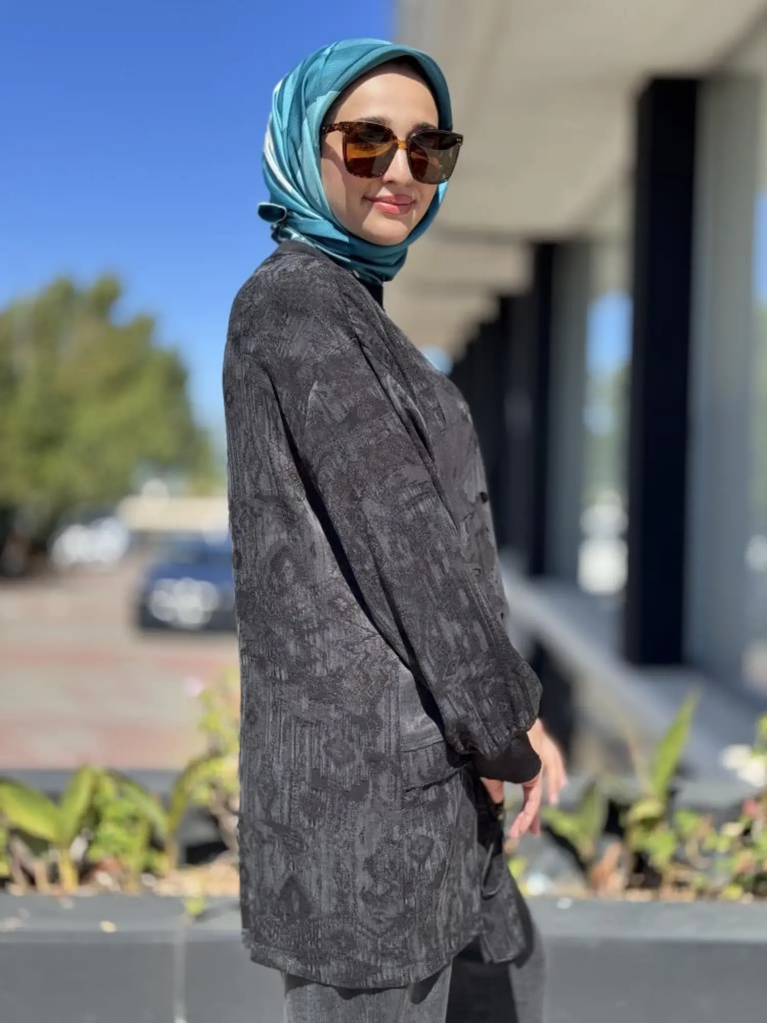 Ghisa Büzgü ve Parça Detaylı Cupra İpek Tunik Pantolon Takım 4049