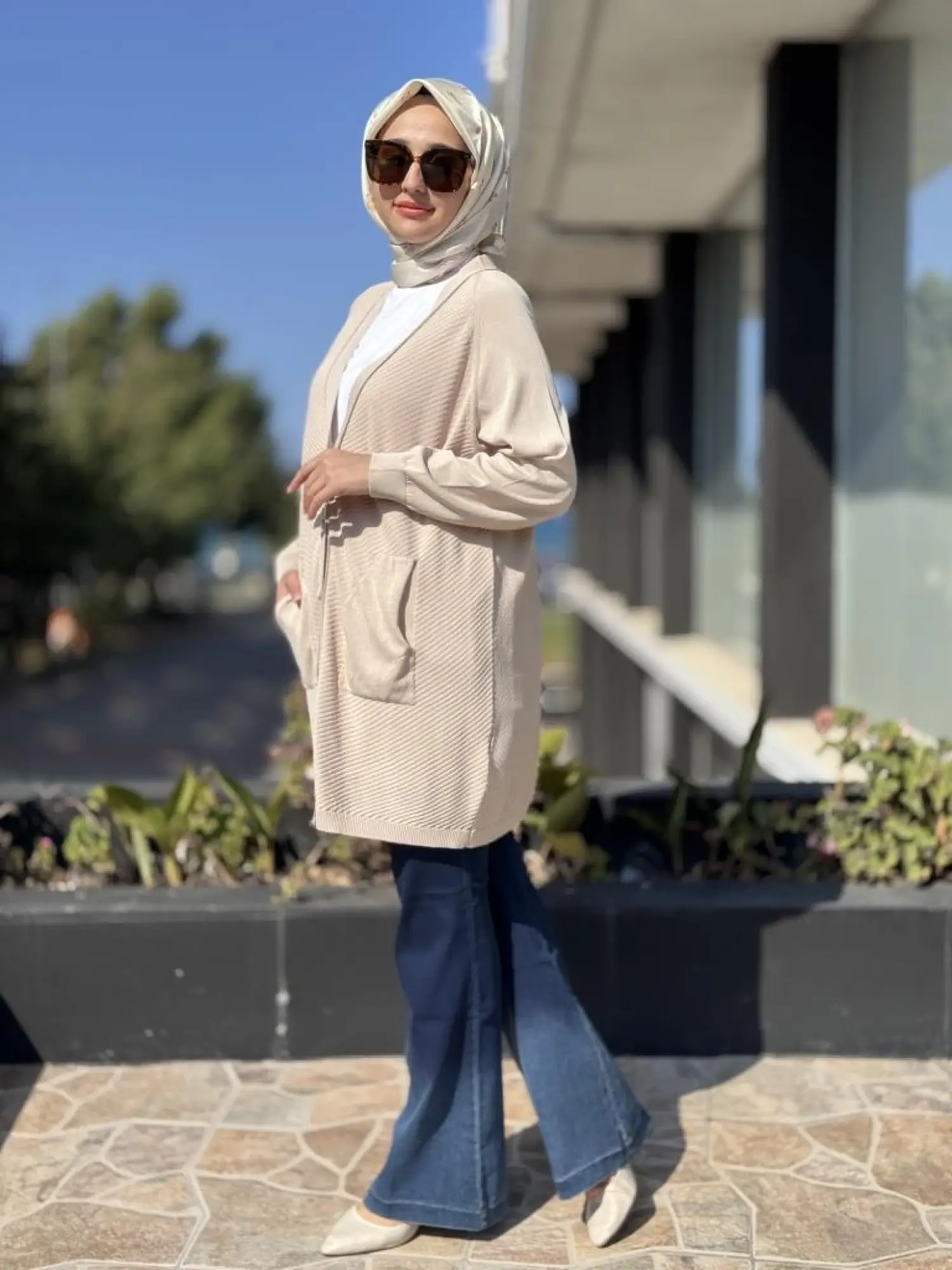 Ghisa Cep ve Düğme Detaylı Triko Hırka 3184