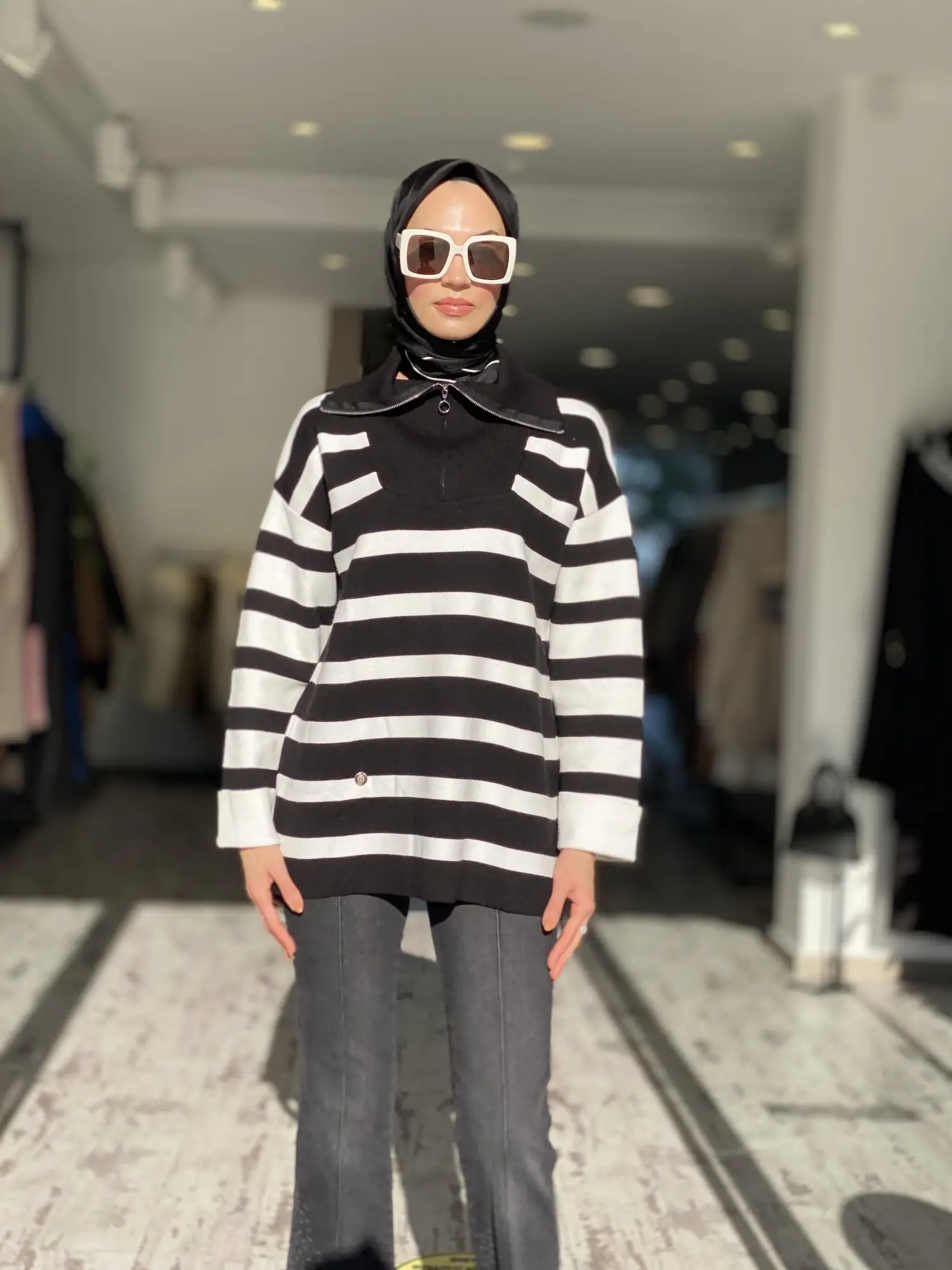 Ghisa Çizgili Triko Tunik 4317