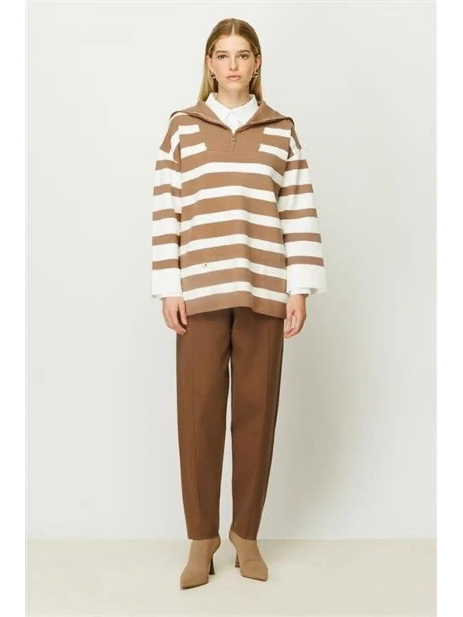 Ghisa Çizgili Triko Tunik 4317