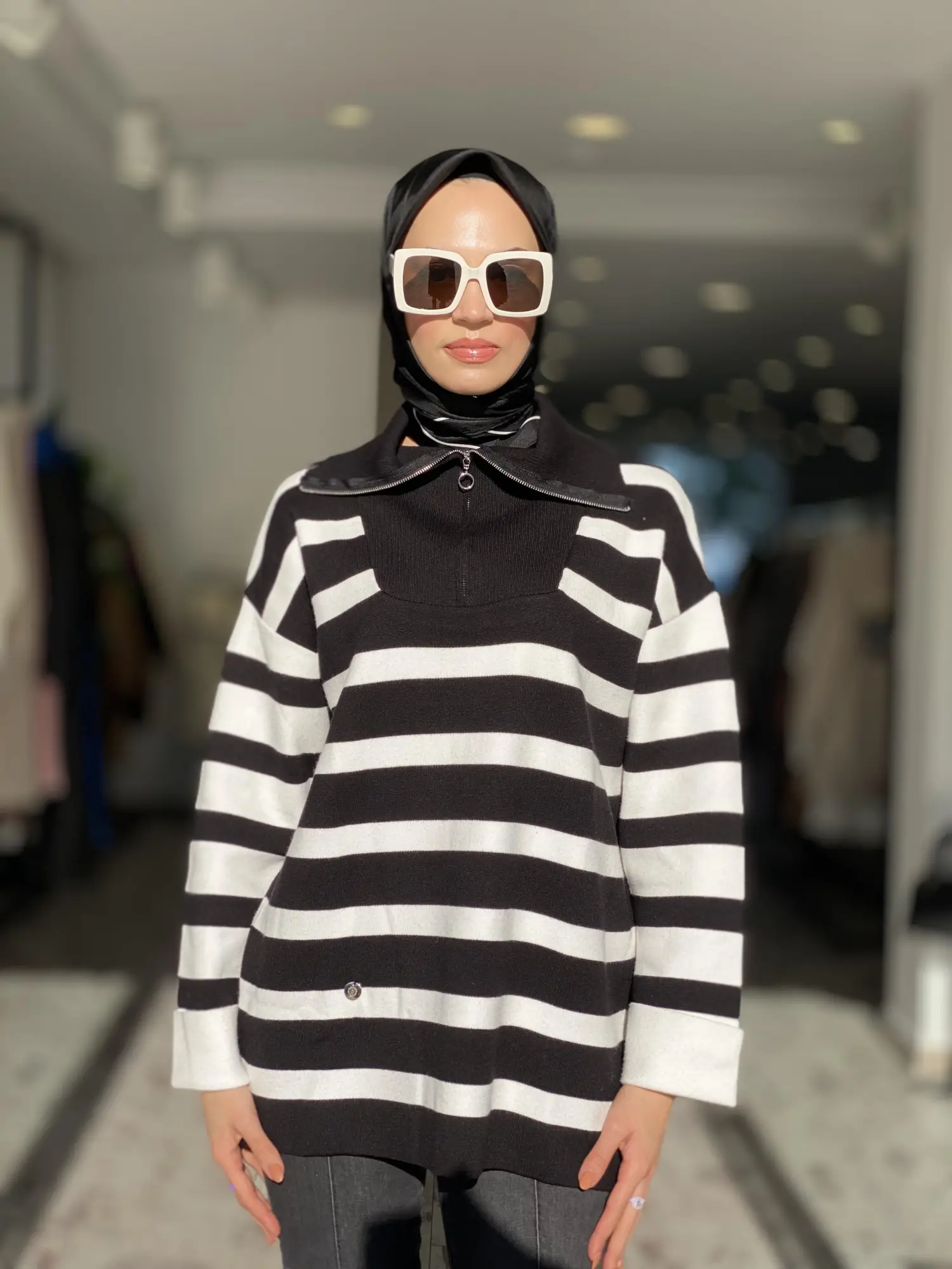 Ghisa Çizgili Triko Tunik 4317