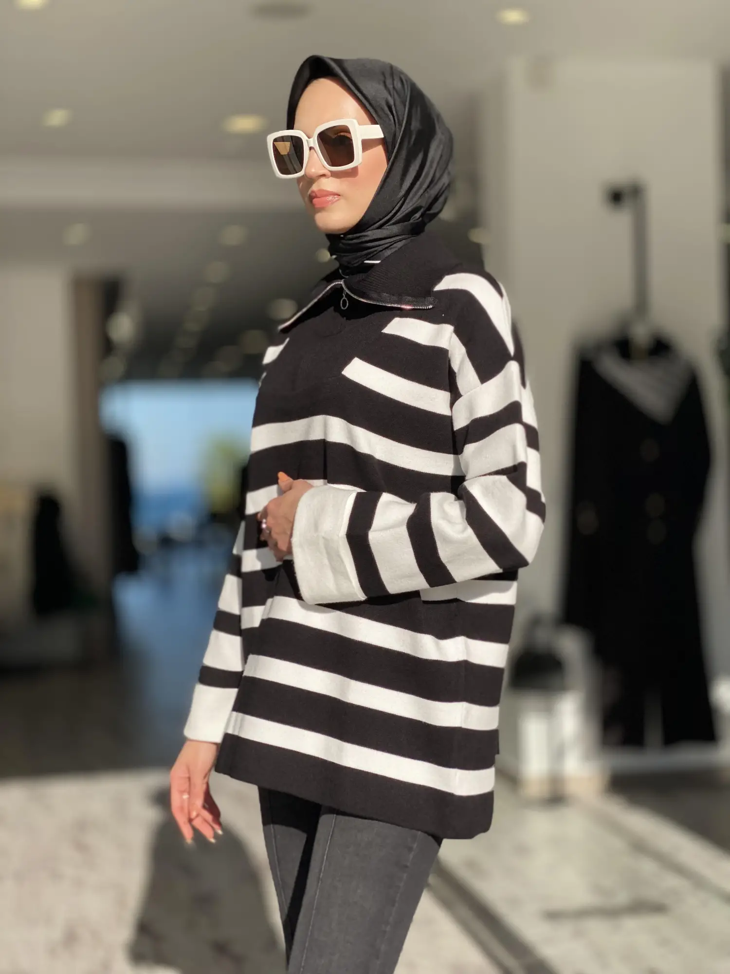 Ghisa Çizgili Triko Tunik 4317