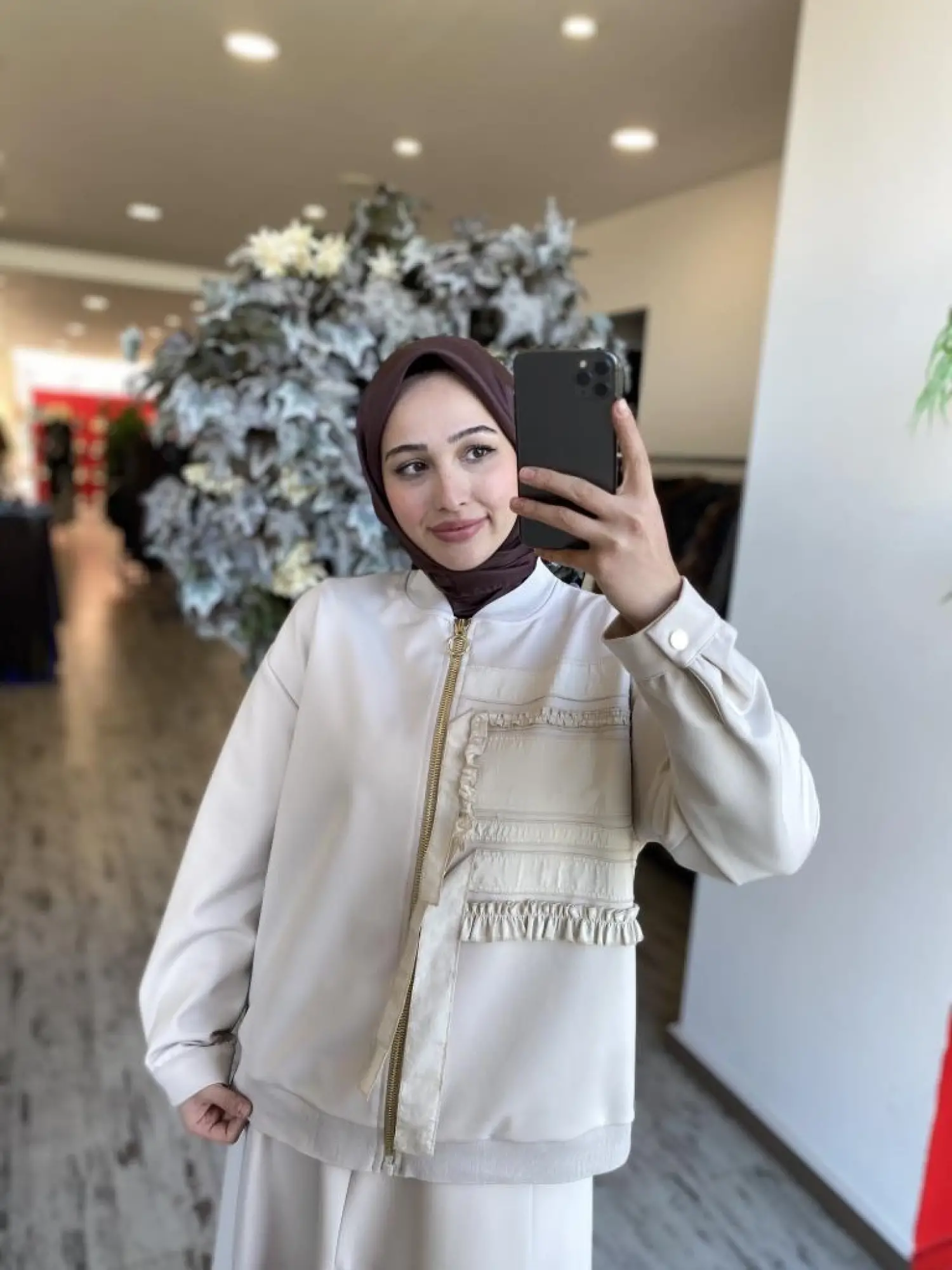 Ghisa Fırfır Detaylı Etek Ceket Takım 3024