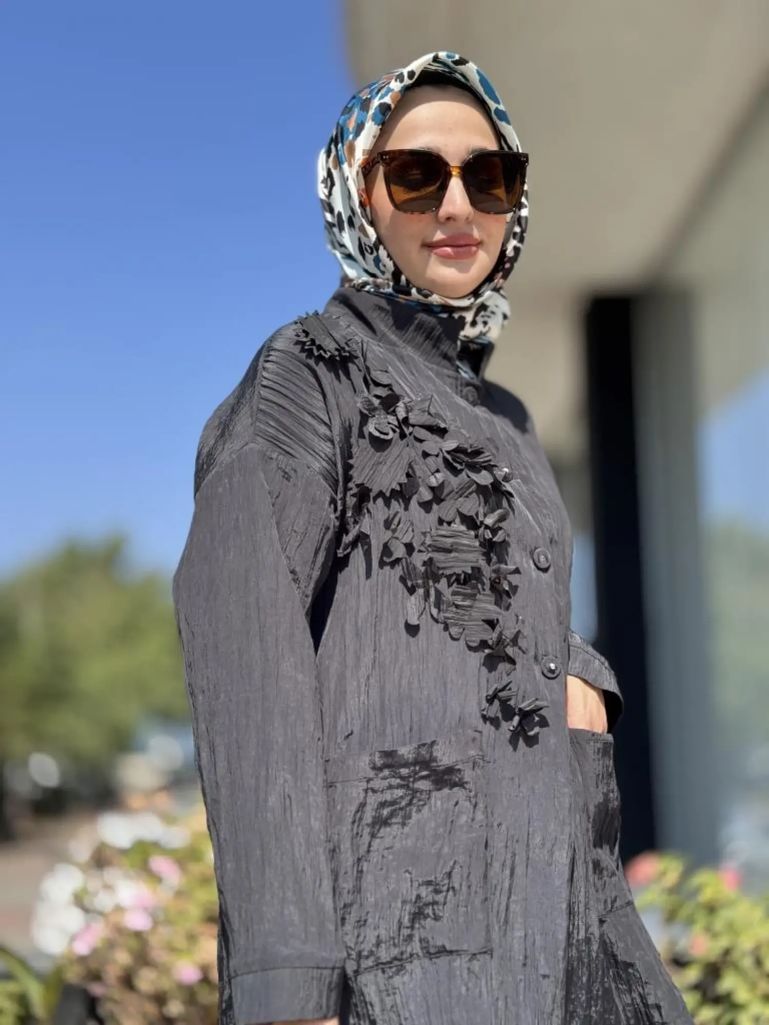 Ghisa Gögüs Detaylı Kraş Ceket Pantolon Takım 4064