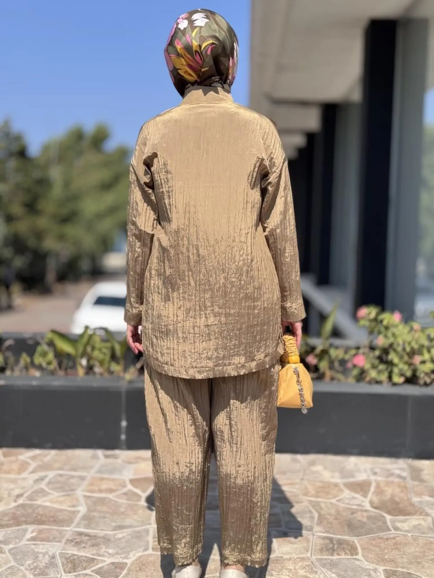 Ghisa Gögüs Detaylı Kraş Ceket Pantolon Takım 4064