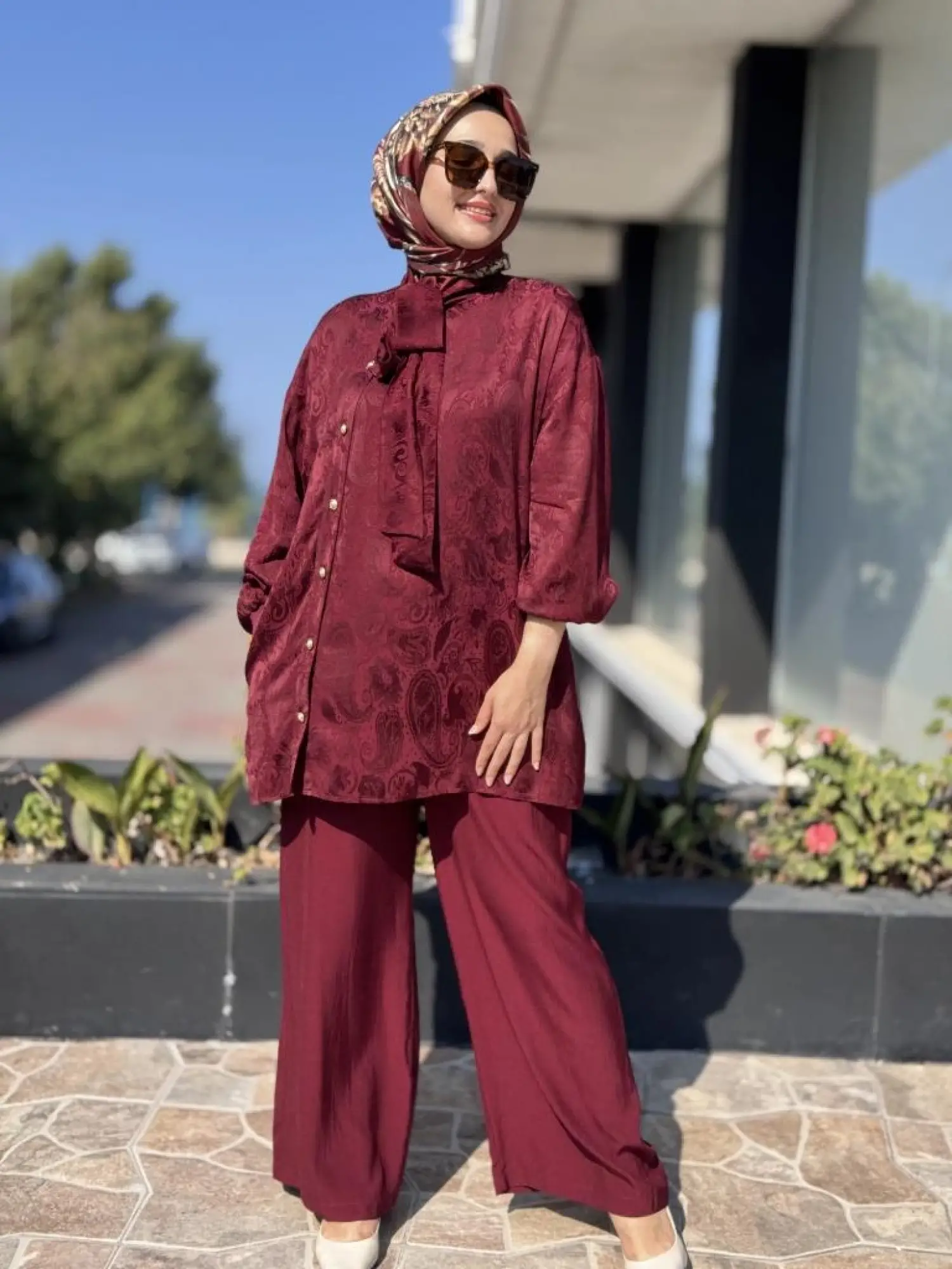 Ghisa Jakarlı Gömlek Pantolon Takım G4126