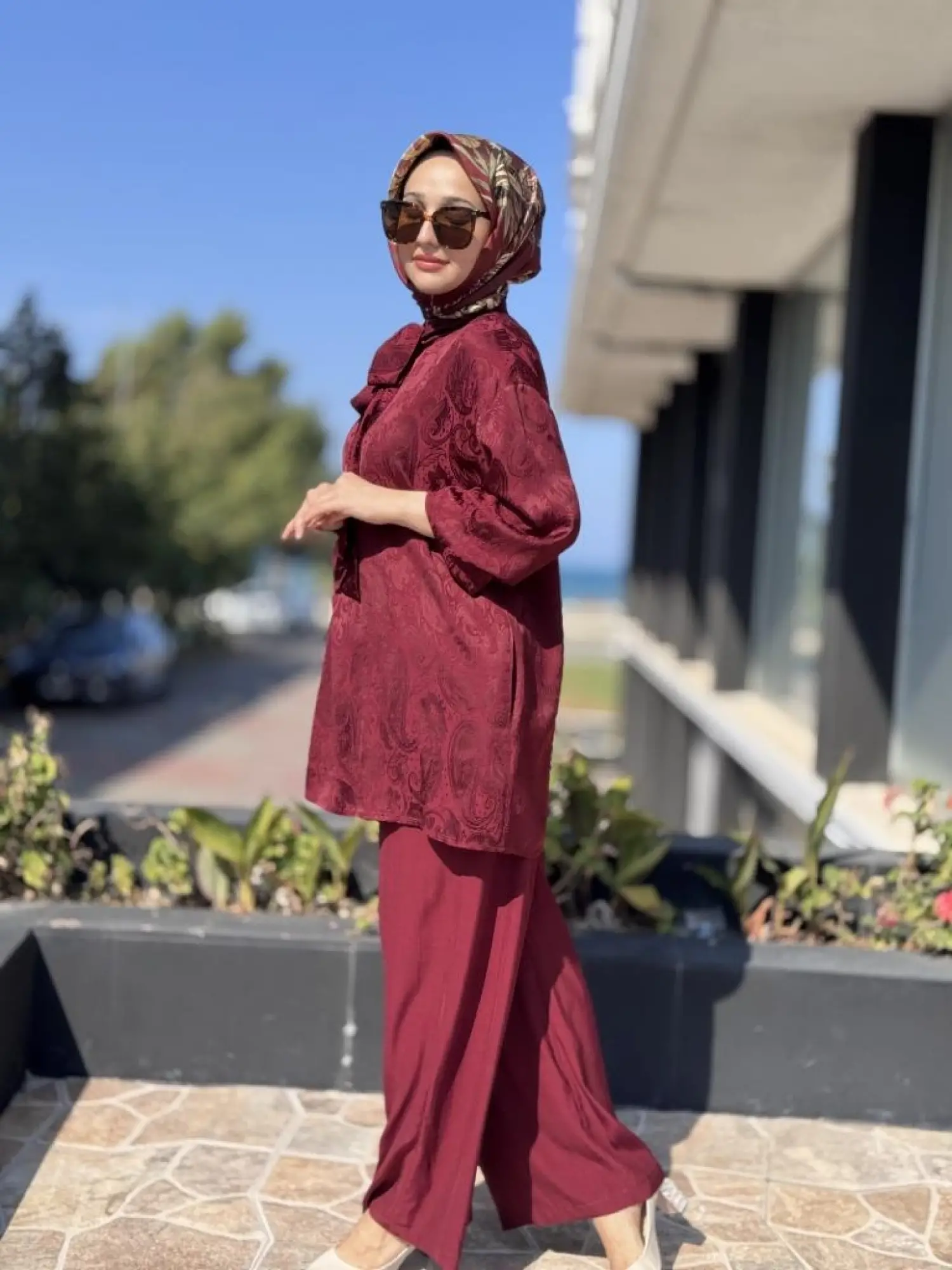 Ghisa Jakarlı Gömlek Pantolon Takım G4126