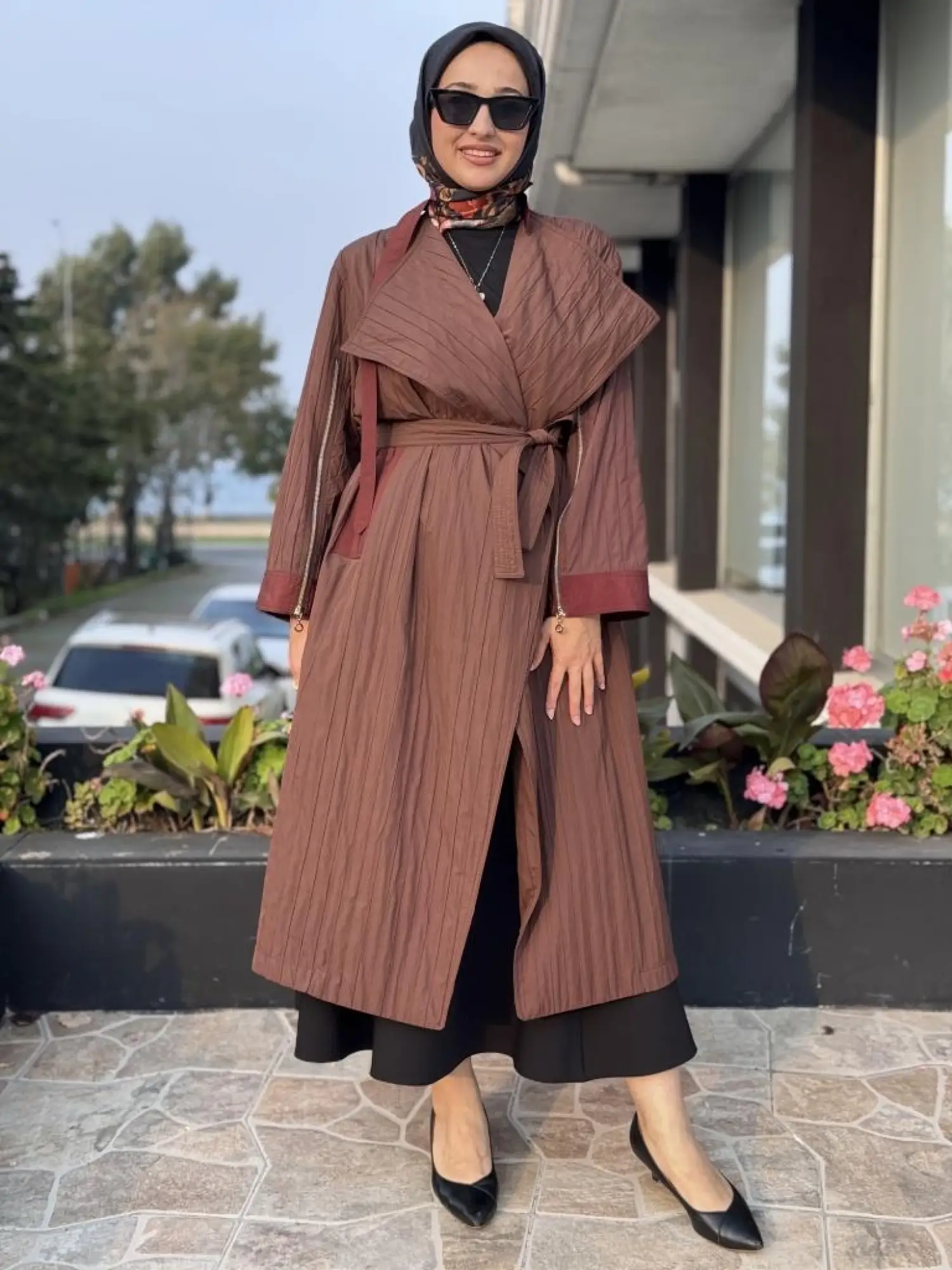 Ghisa Kolları Fermuar Detaylı Tafta Kap G2684