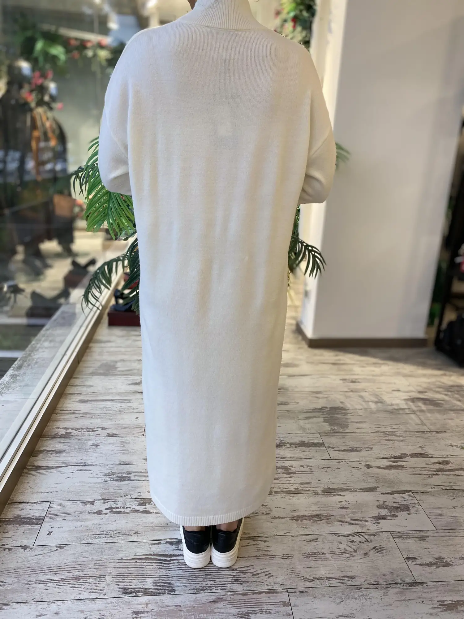 Ghisa Omuzu Taşlı Triko Elbise G4429