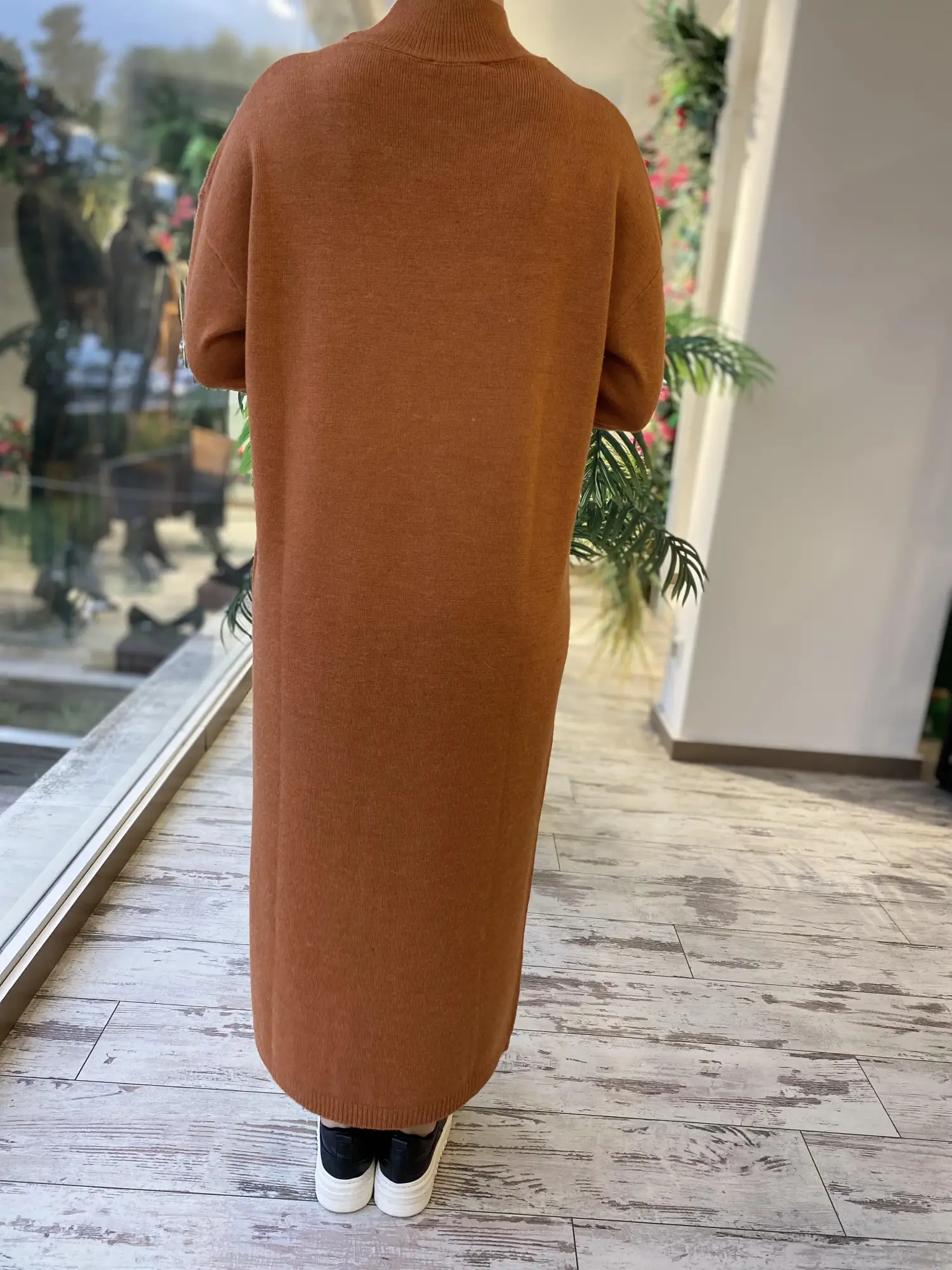 Ghisa Omuzu Taşlı Triko Elbise G4429