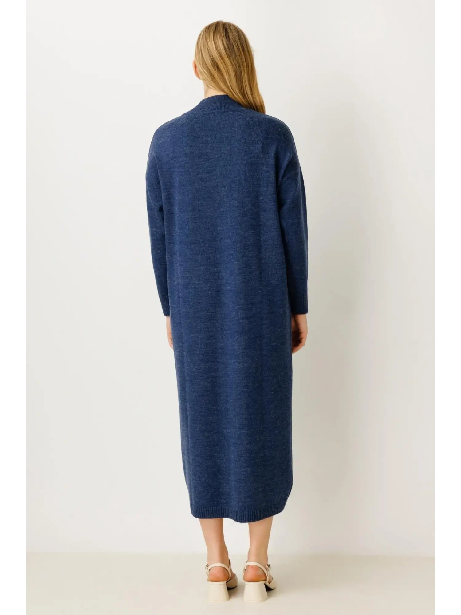 Ghisa Omuzu Taşlı Triko Elbise G4429