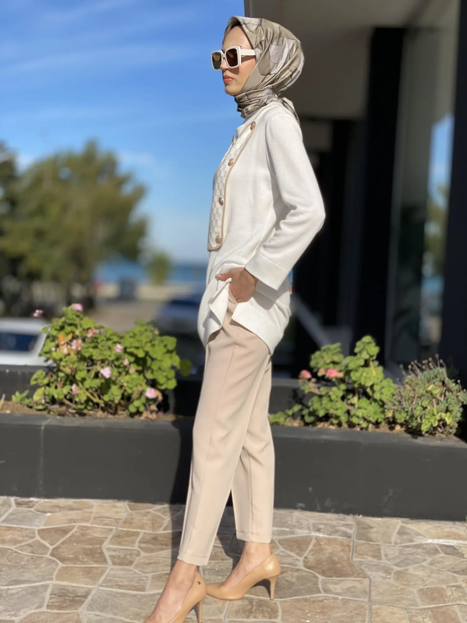 Ghisa Önü Dikişli Beli Lastikli Kalem Pantolon 8304