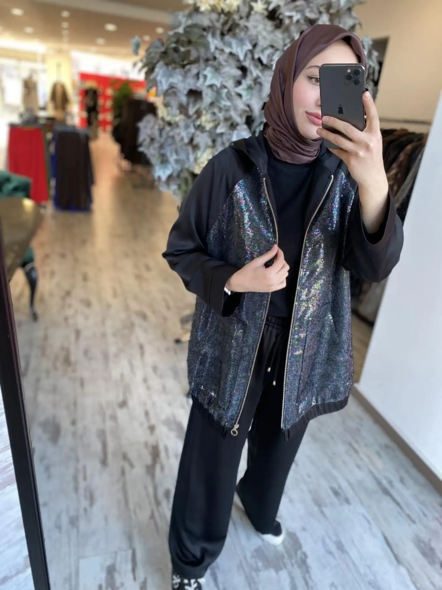 Ghisa Payet Detaylı Ceket Pantolon Takım 3967