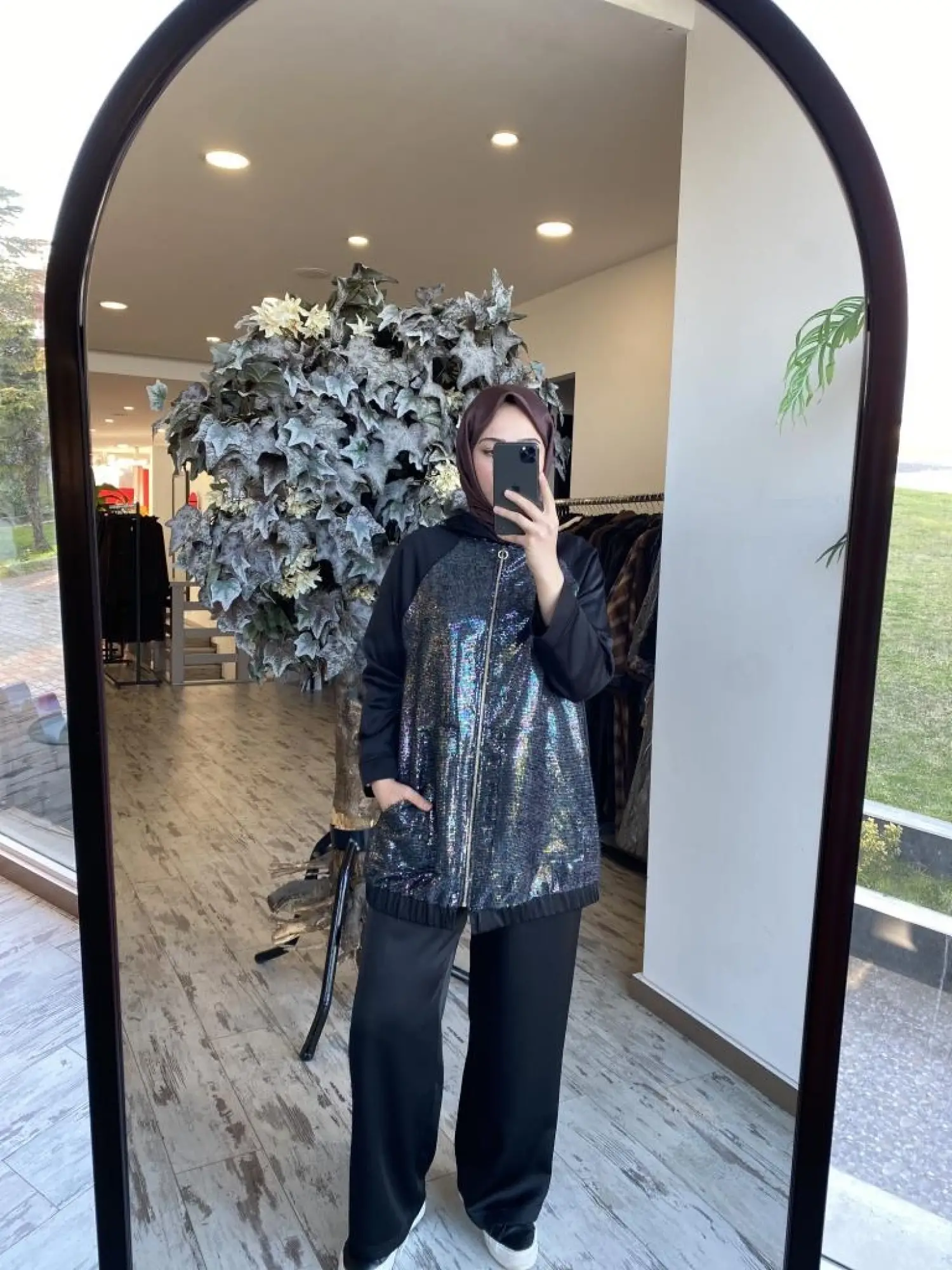 Ghisa Payet Detaylı Ceket Pantolon Takım 3967