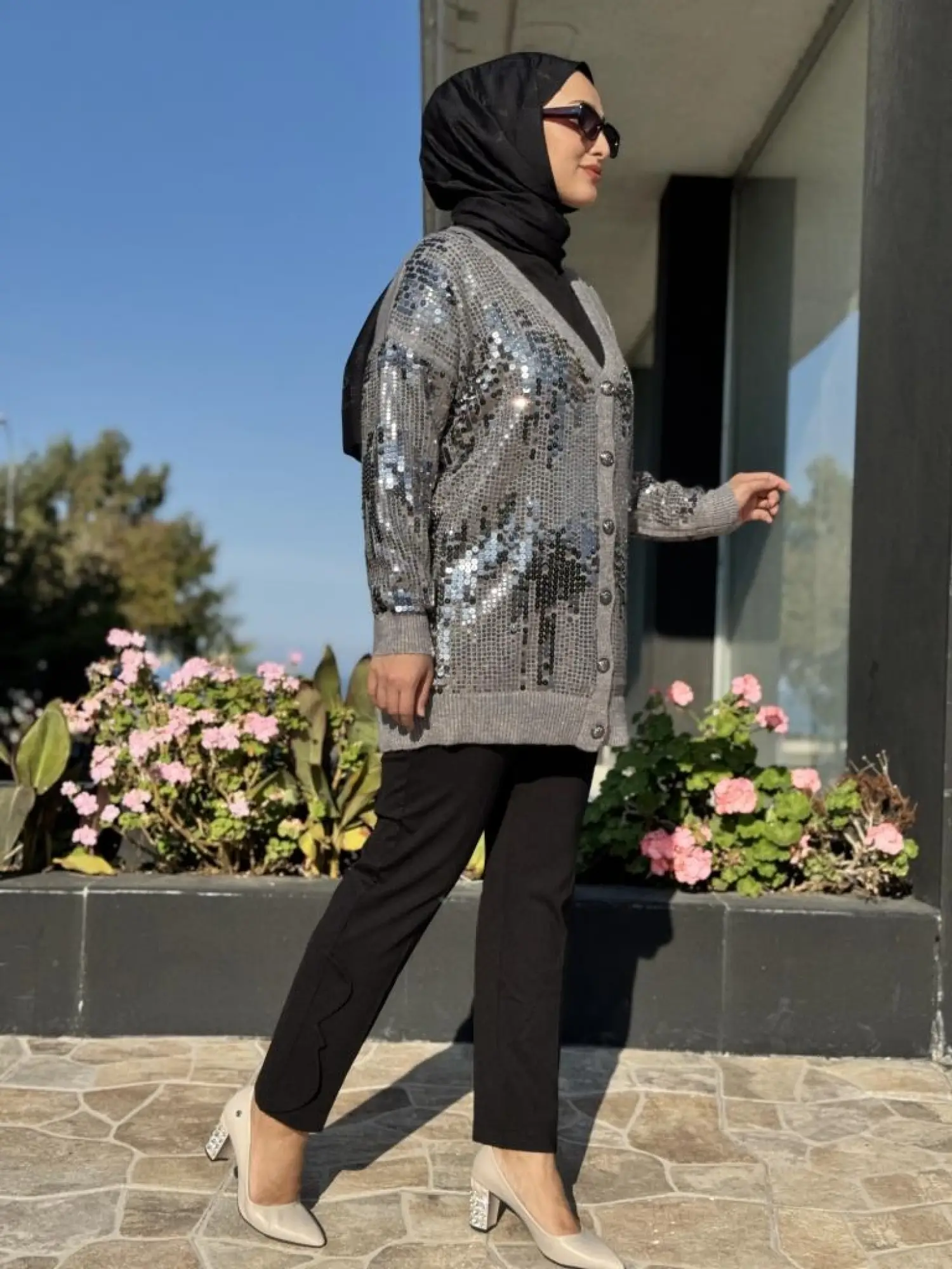 Ghisa Payet Detaylı Düğmeli Triko Hırka G241404