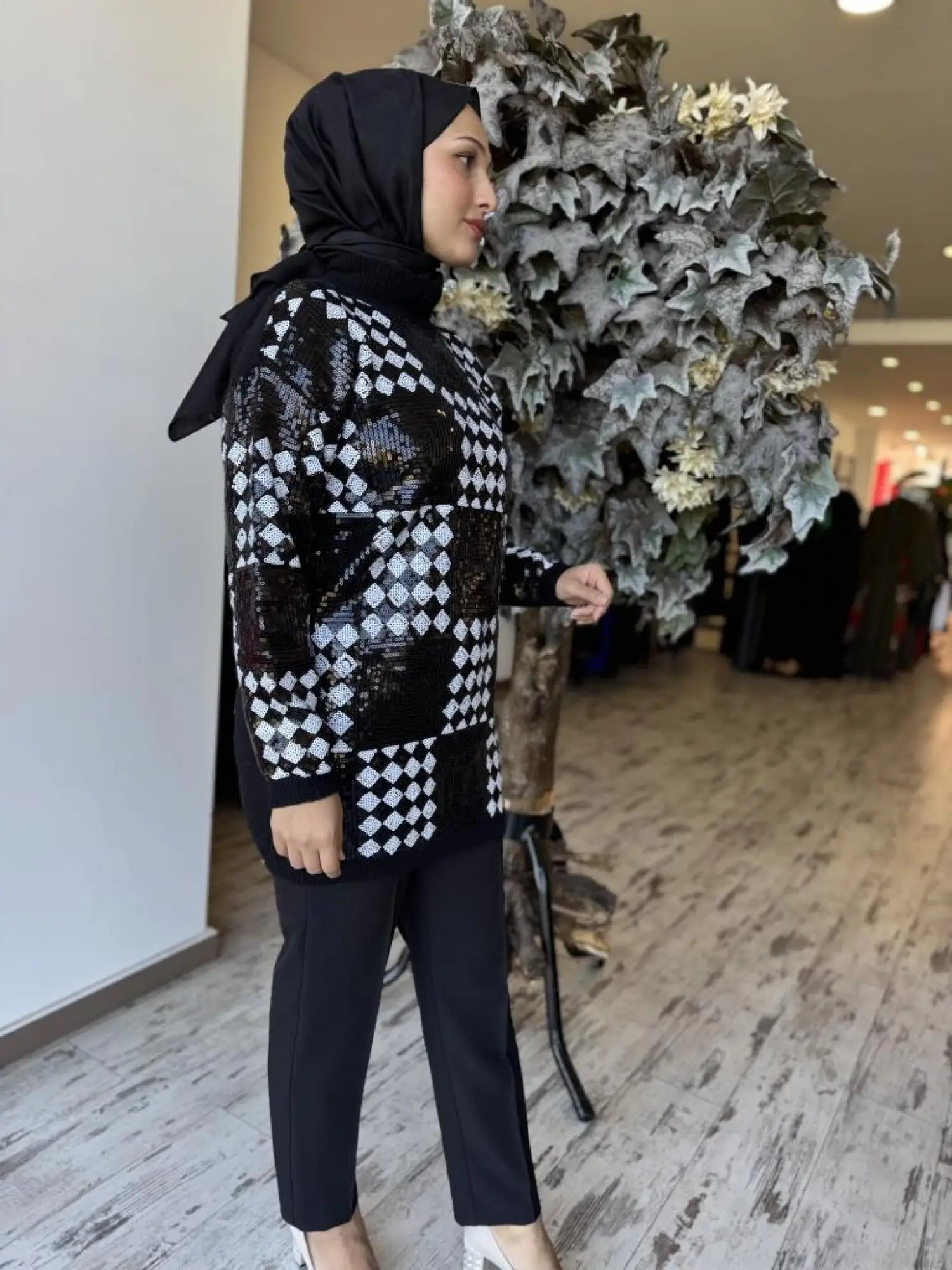 Ghisa Payet Detaylı Triko Tunik G241466