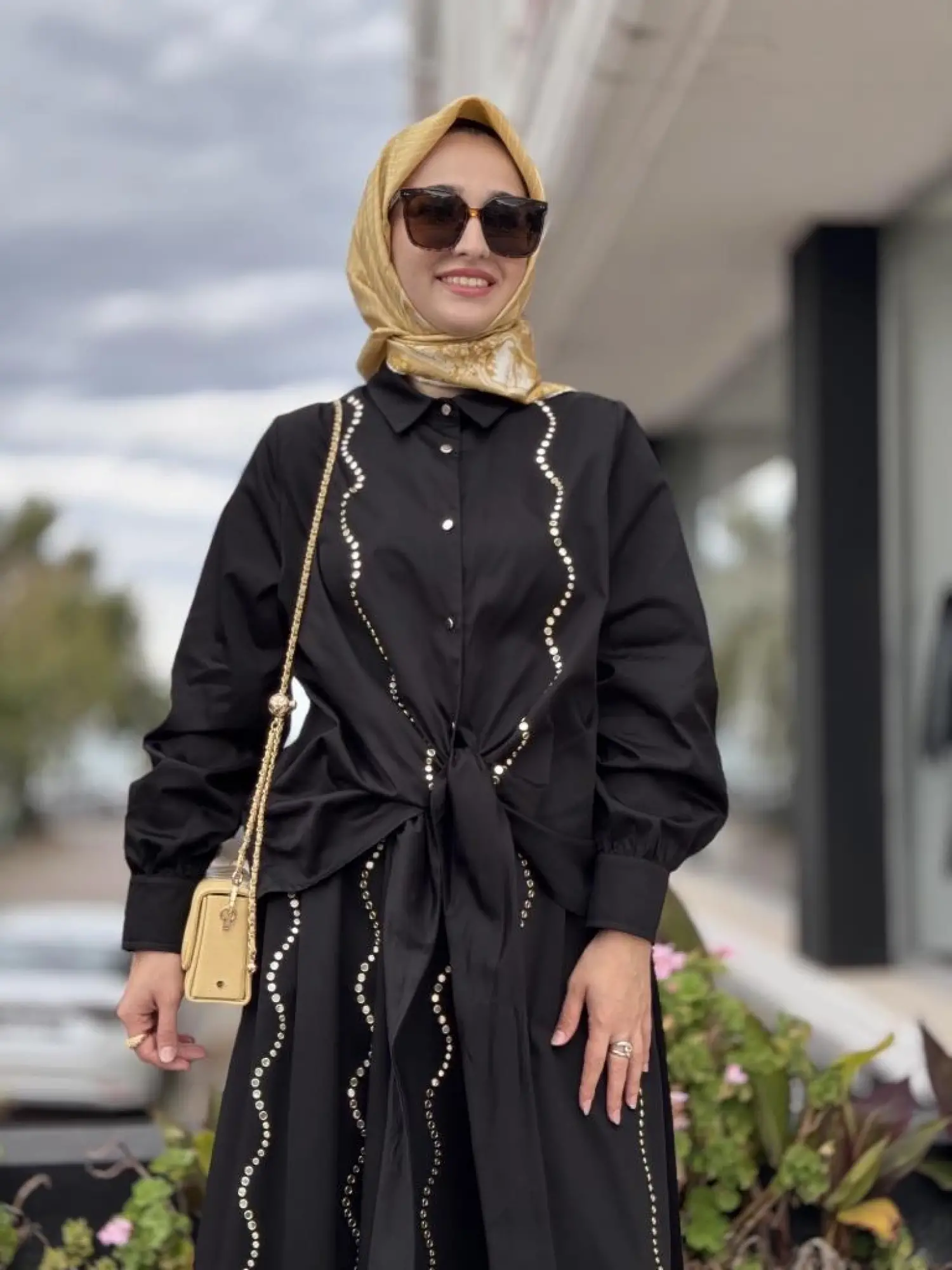 Ghisa Poplin Bluz Etek Takım G4125