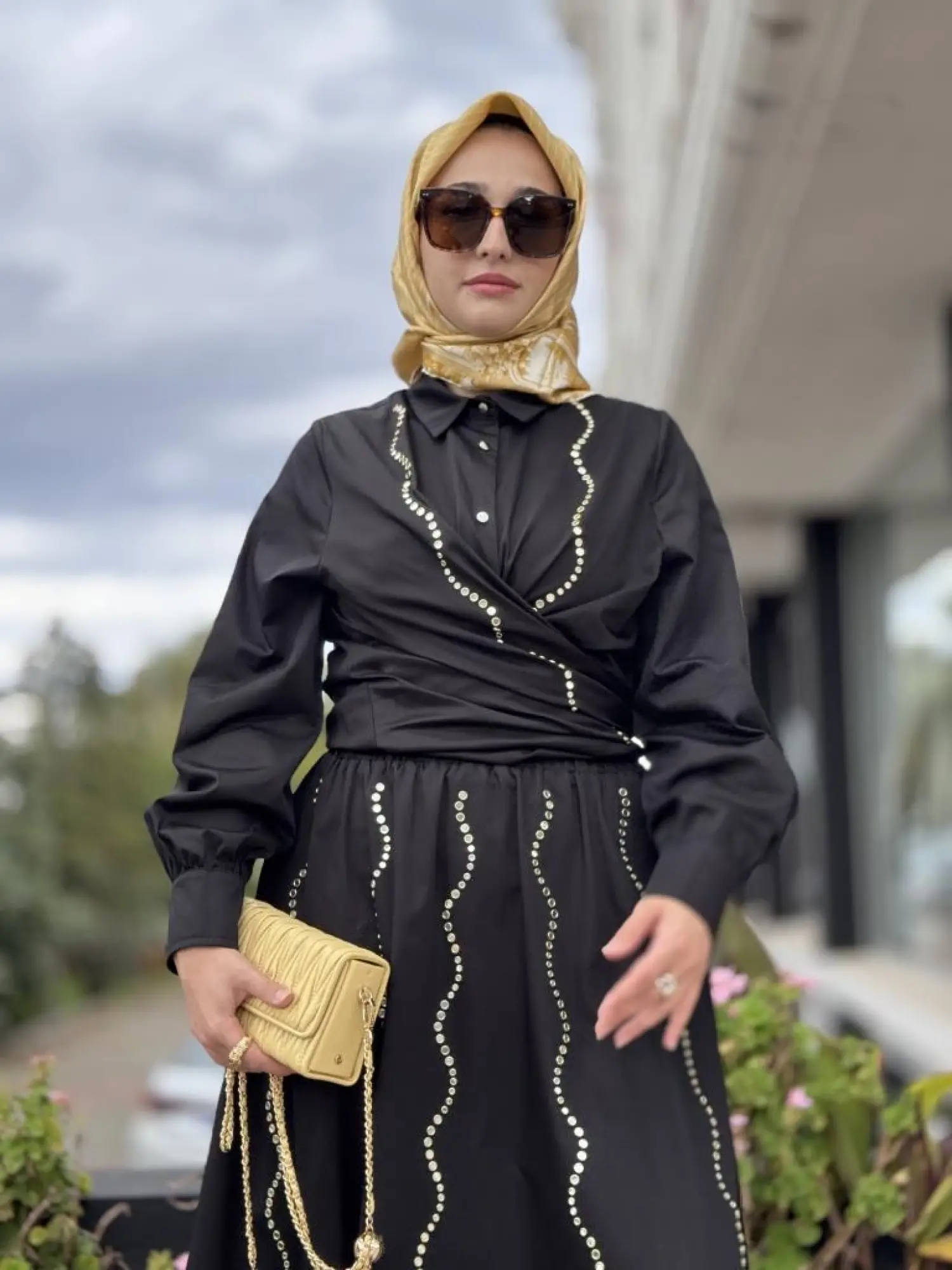 Ghisa Poplin Bluz Etek Takım G4125