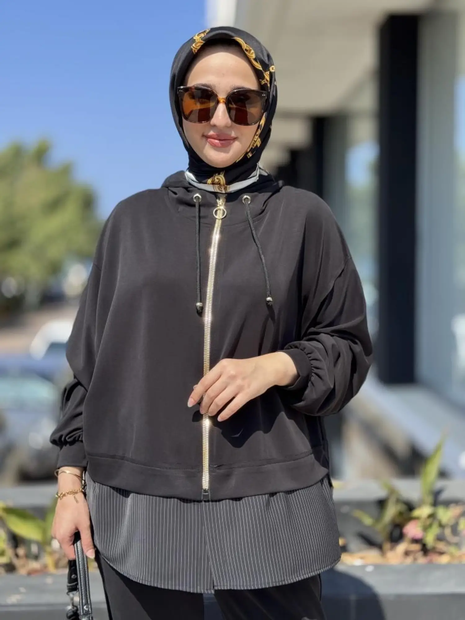 Ghisa Poplin Detaylı Fermuarlı Kap Pantolon Takım 4068