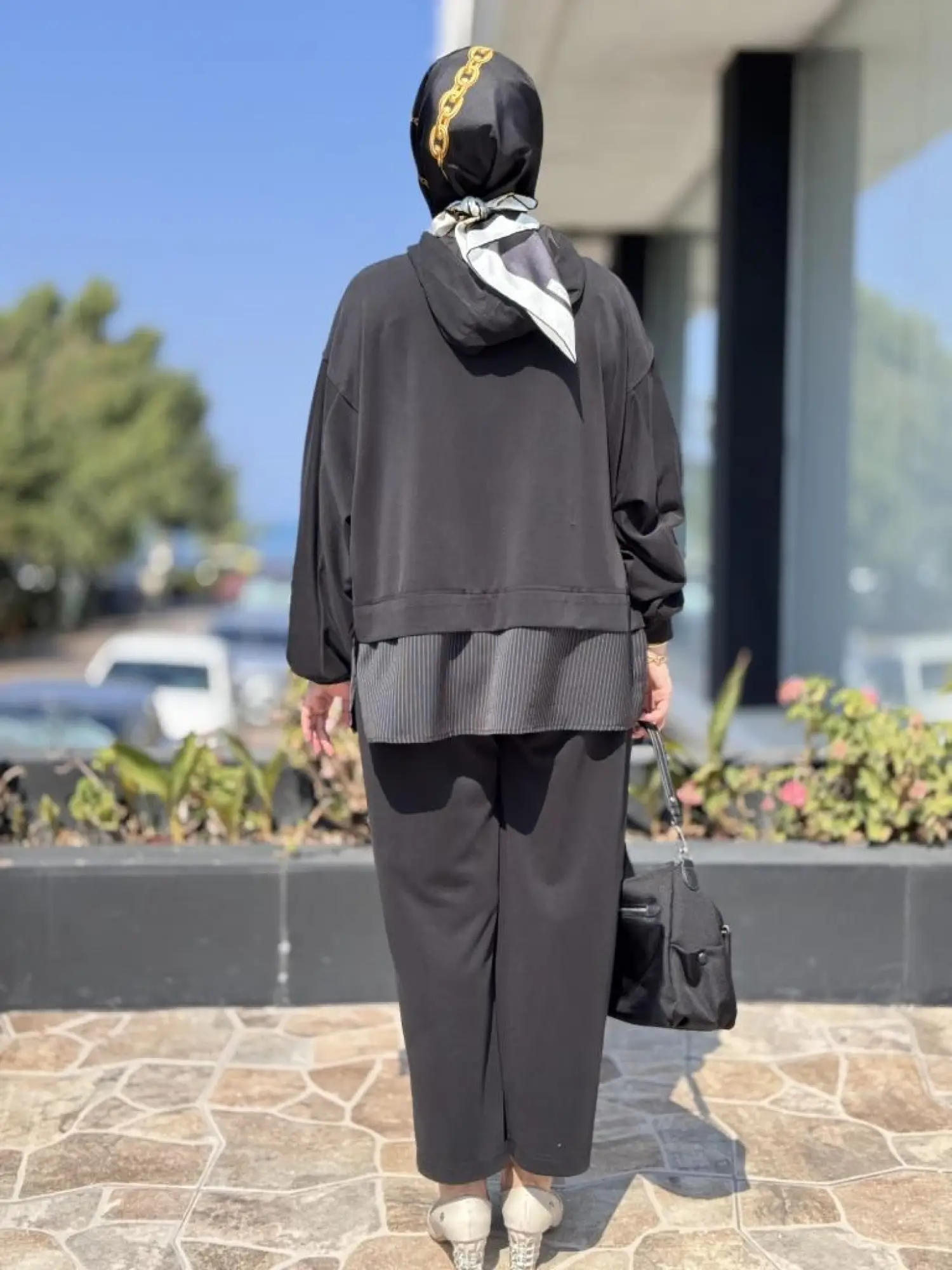 Ghisa Poplin Detaylı Fermuarlı Kap Pantolon Takım 4068