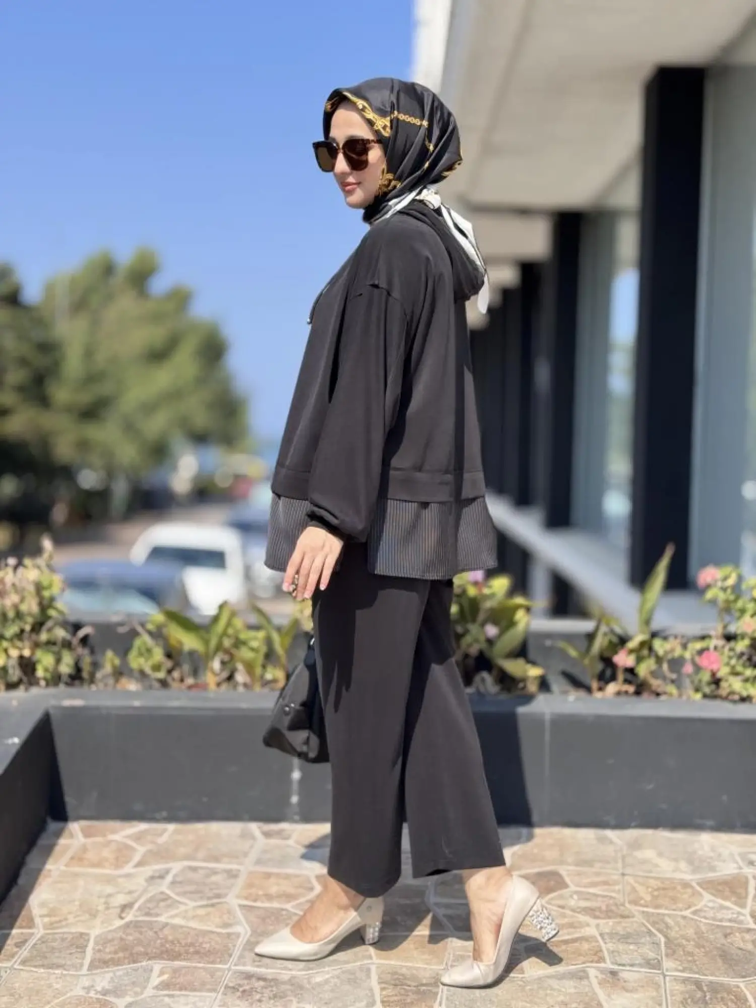 Ghisa Poplin Detaylı Fermuarlı Kap Pantolon Takım 4068