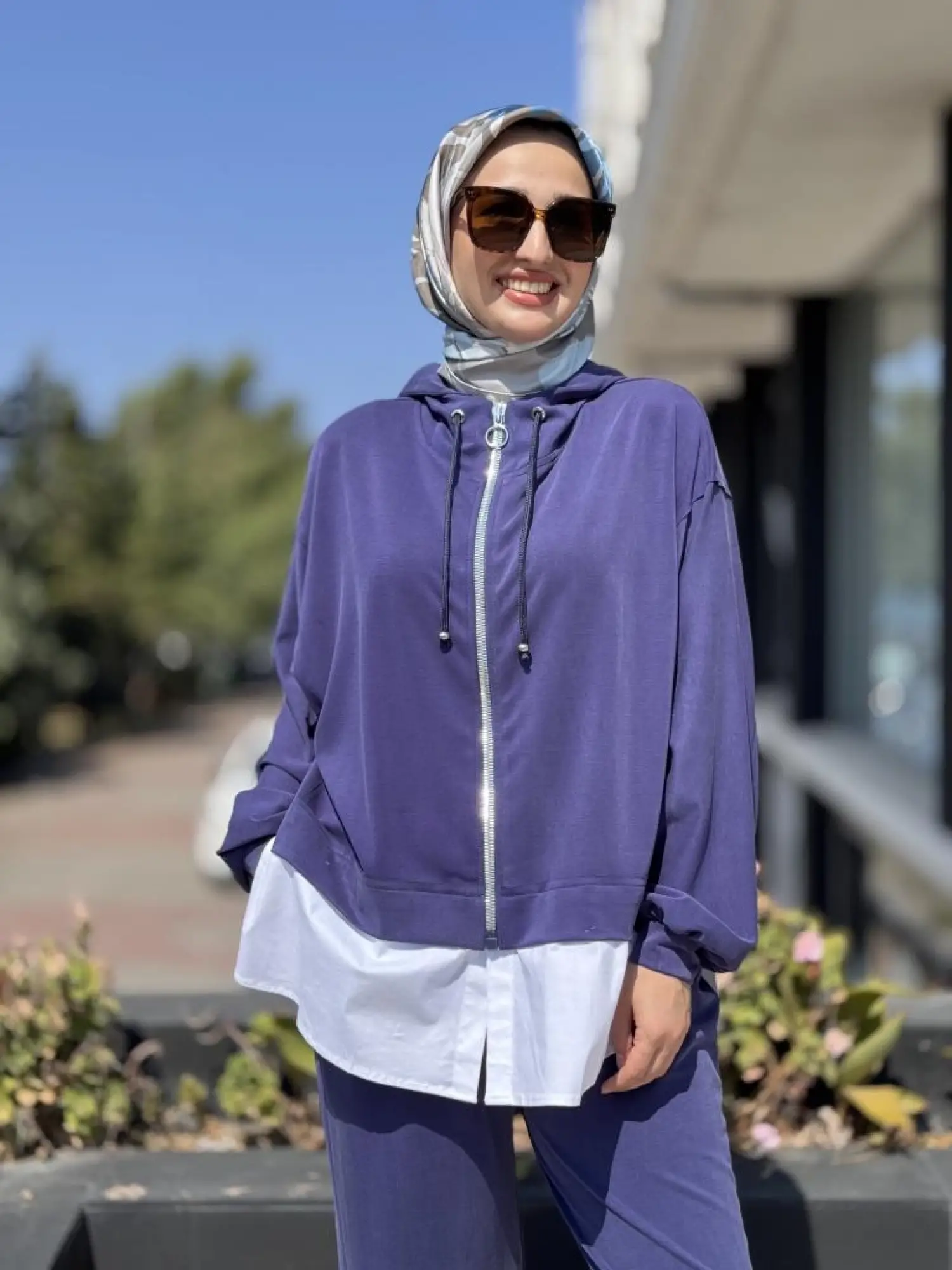 Ghisa Poplin Detaylı Fermuarlı Kap Pantolon Takım 4068