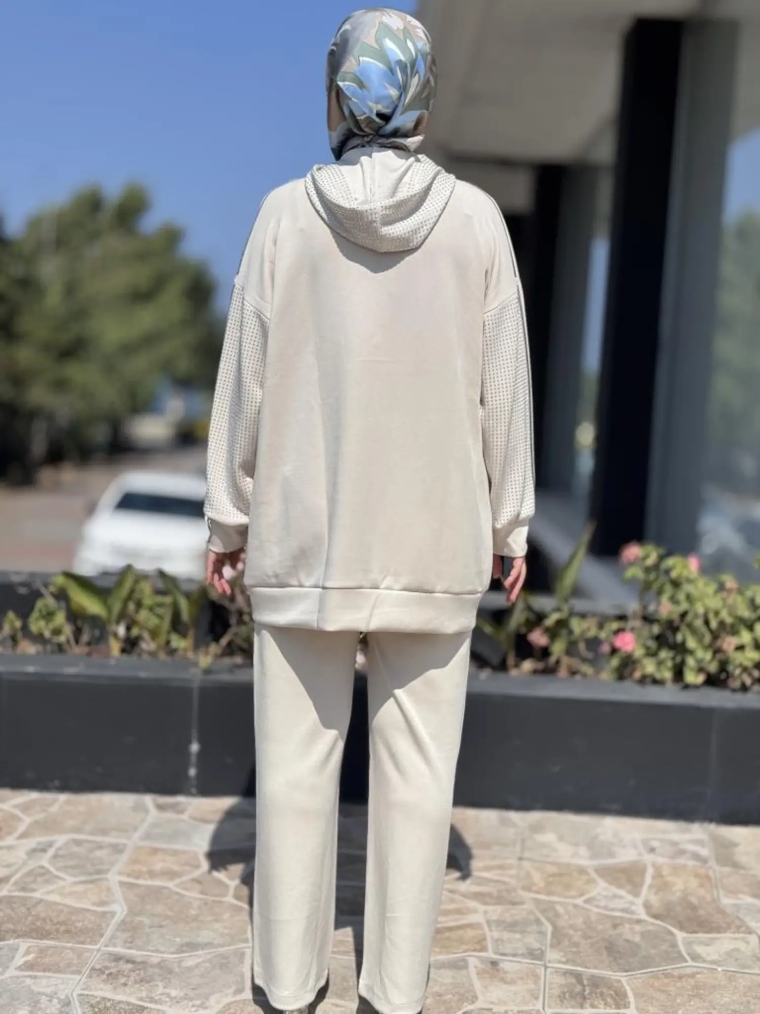 Ghisa Taş Detaylı Kap Pantolon Takım 2451