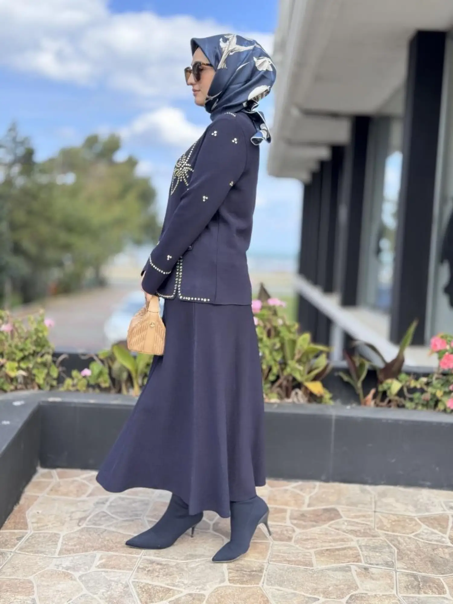 Ghisa Triko Ceket Etek Takım 3213