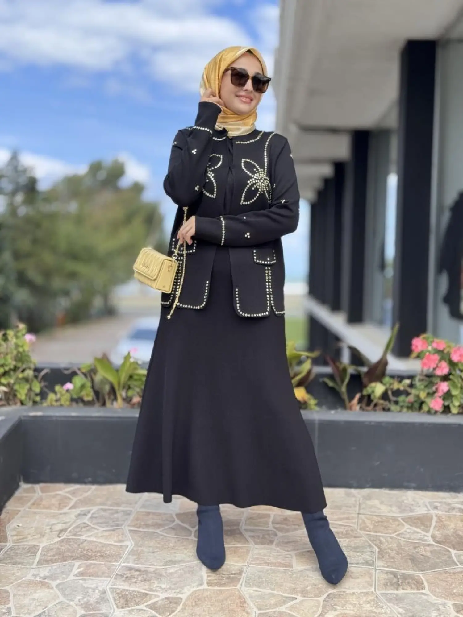 Ghisa Triko Ceket Etek Takım 3213