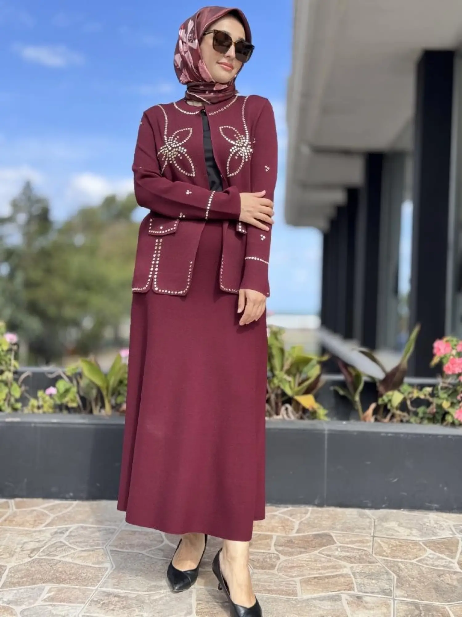 Ghisa Triko Ceket Etek Takım 3213