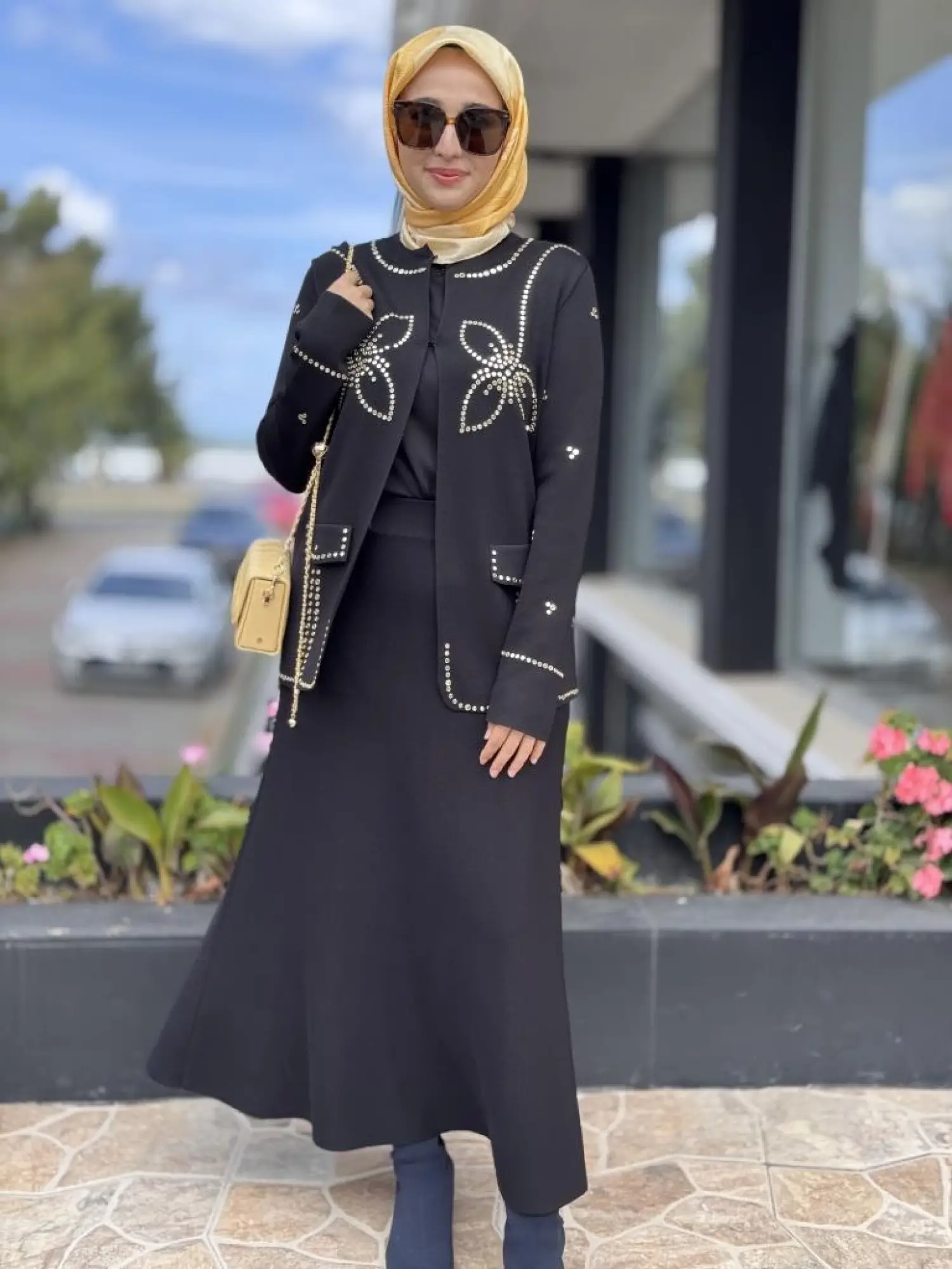 Ghisa Triko Ceket Etek Takım 3213