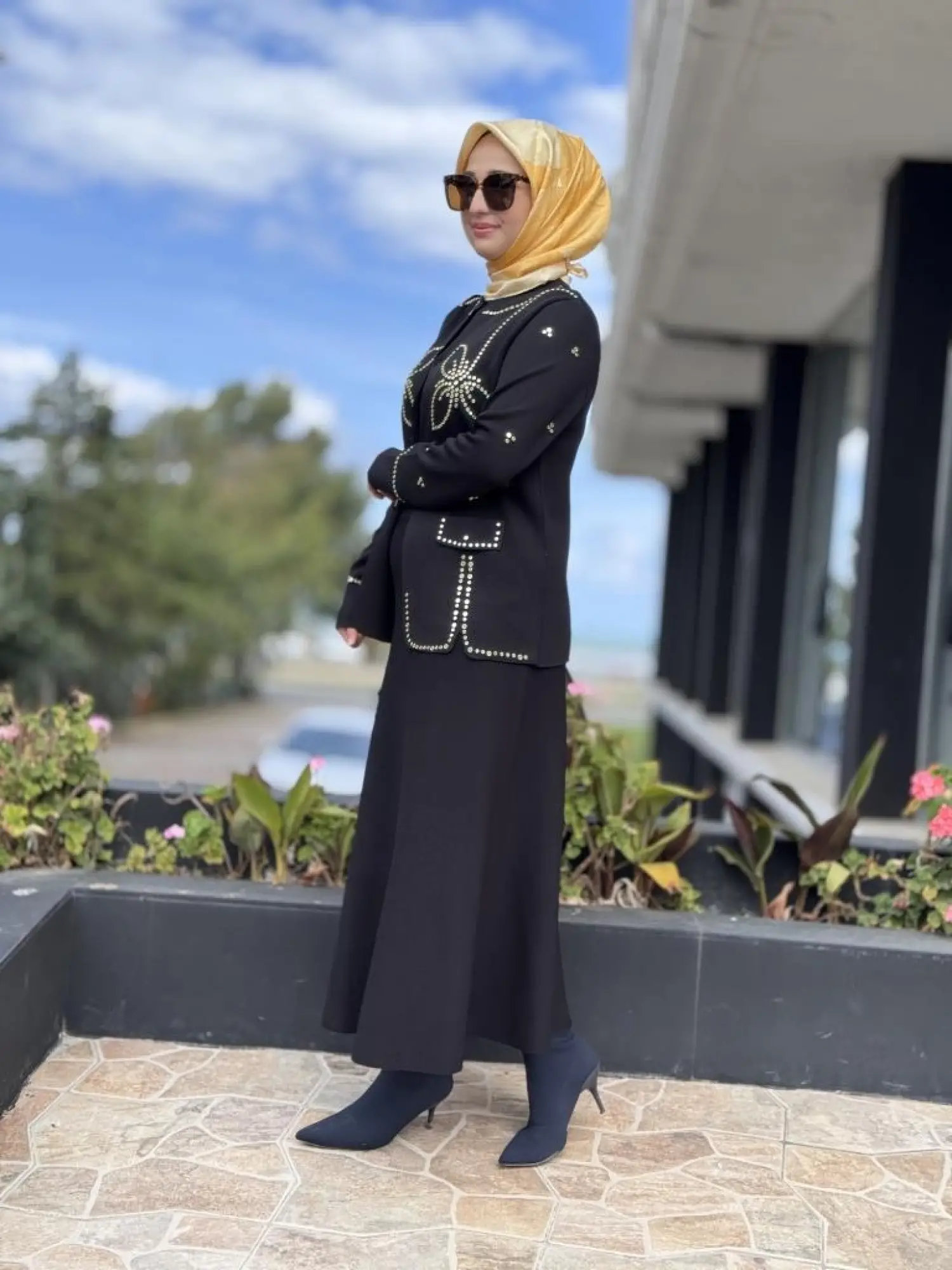 Ghisa Triko Ceket Etek Takım 3213