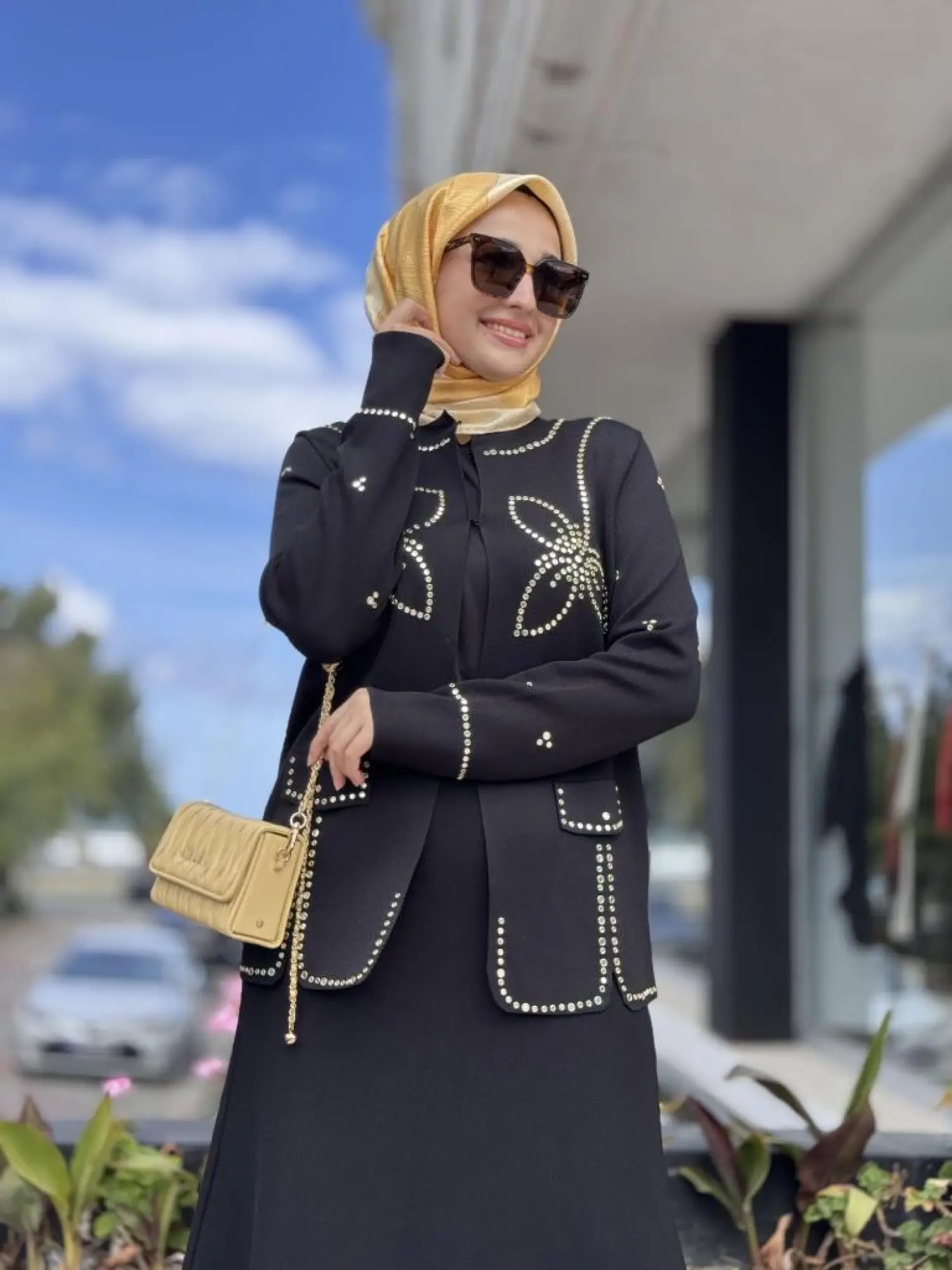 Ghisa Triko Ceket Etek Takım 3213