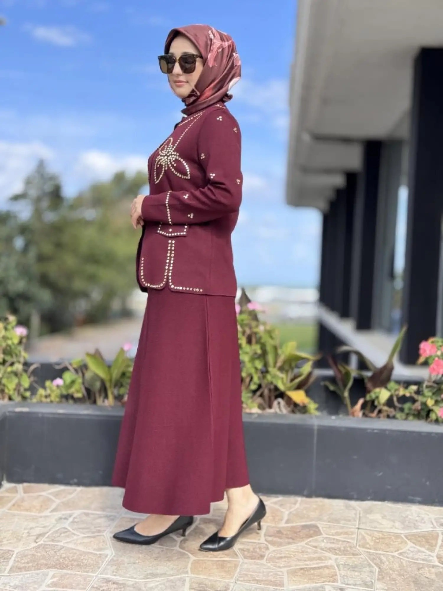 Ghisa Triko Ceket Etek Takım 3213