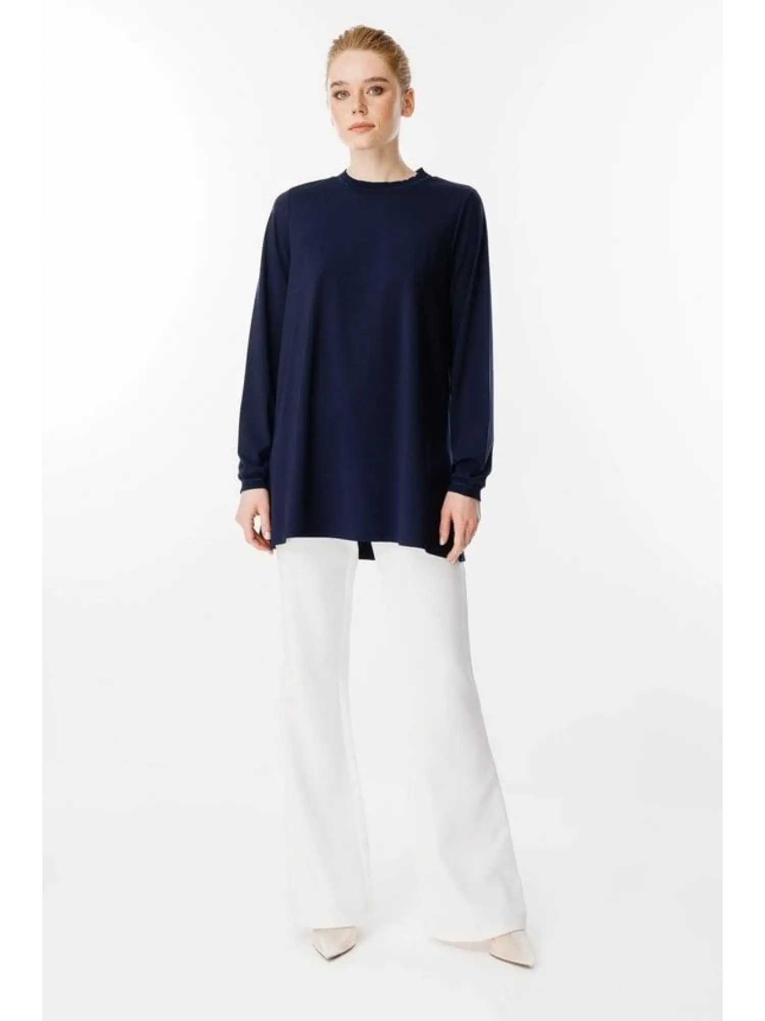 Ghisa Yaka Ve Kol Ribanalı Tunik G4829