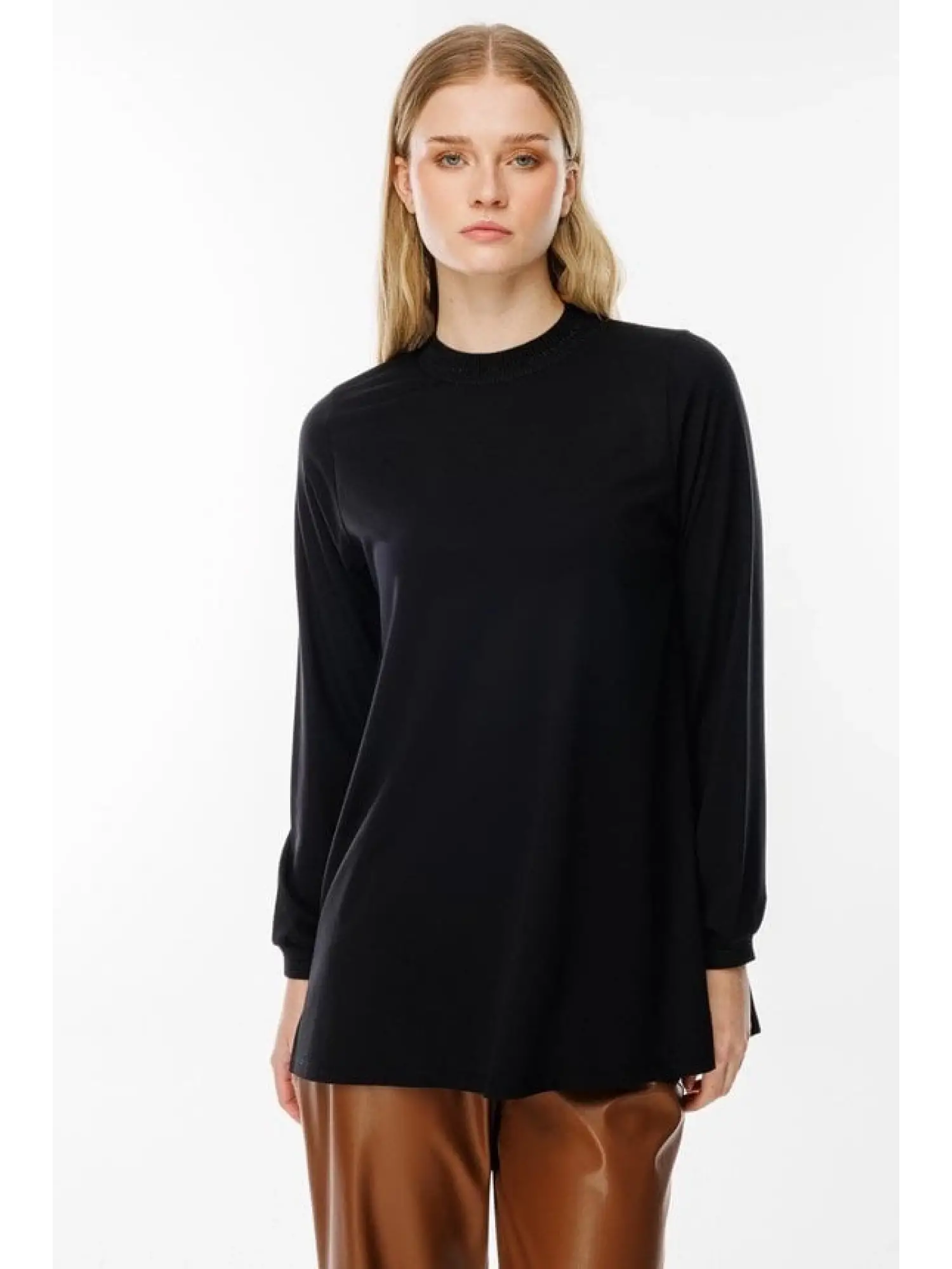 Ghisa Yaka Ve Kol Ribanalı Tunik G4829