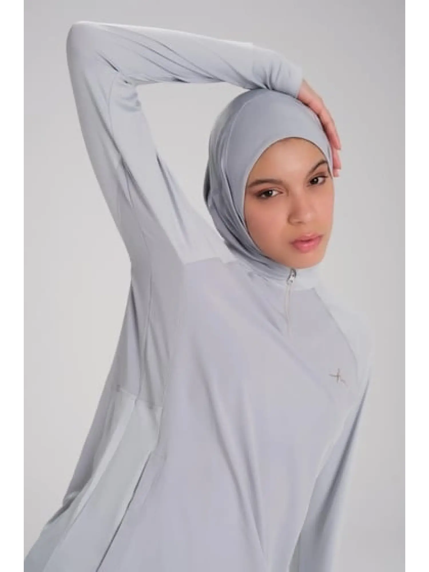 Haşema Active Uzun Kollu Yan Fermuar Cepli Tesettür Antraman Tişörtü ACT7