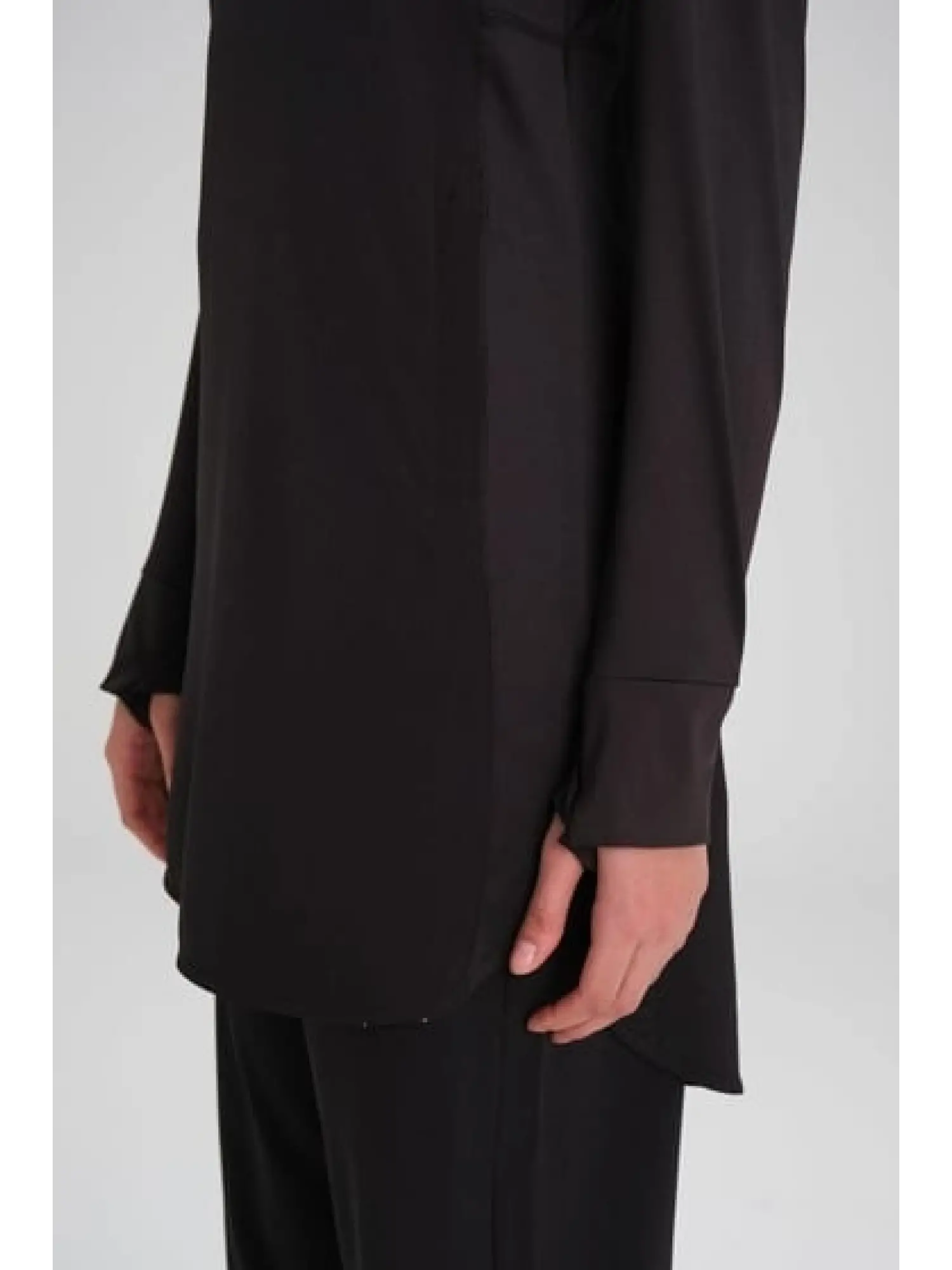 Haşema Active Uzun Kollu Yan Fermuar Cepli Tesettür Antraman Tişörtü ACT7