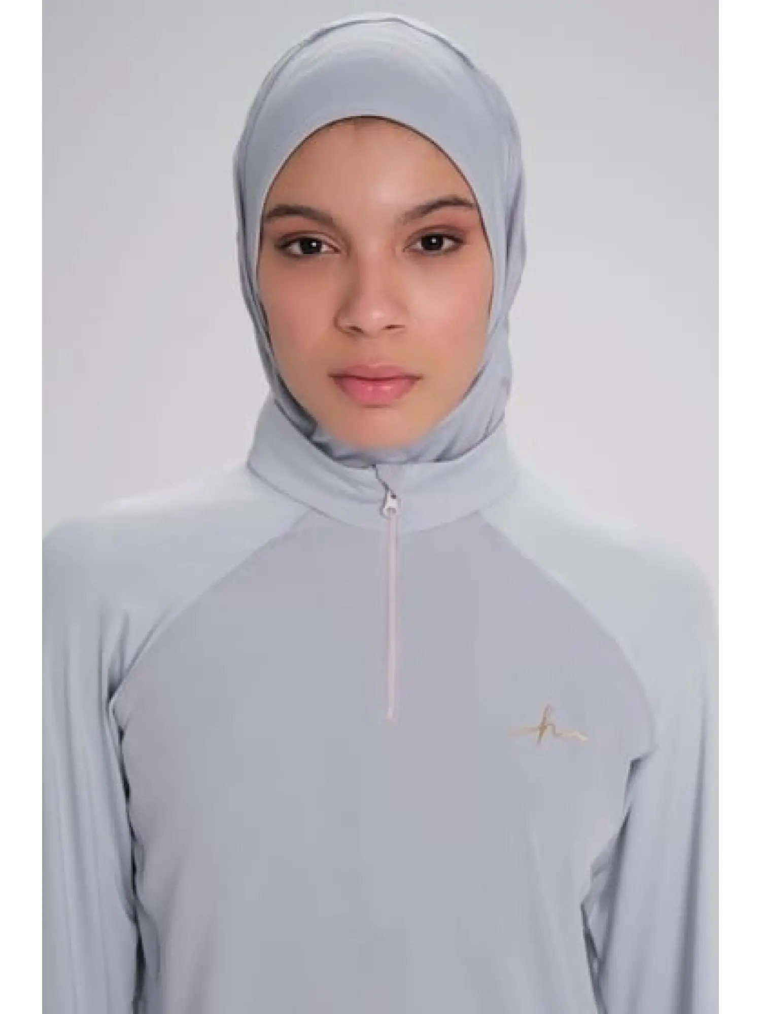 Haşema Active Uzun Kollu Yan Fermuar Cepli Tesettür Antraman Tişörtü ACT7