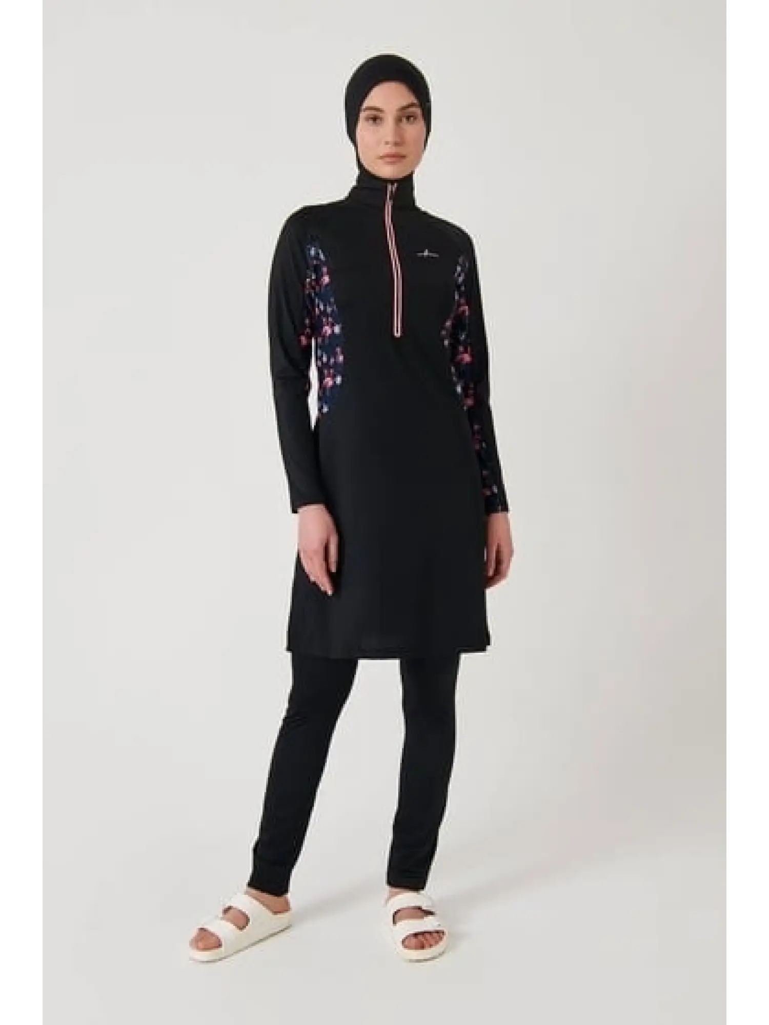 Haşema Active Uzun Kollu Yan Fermuar Cepli Tesettür Antraman Tişörtü ACT7